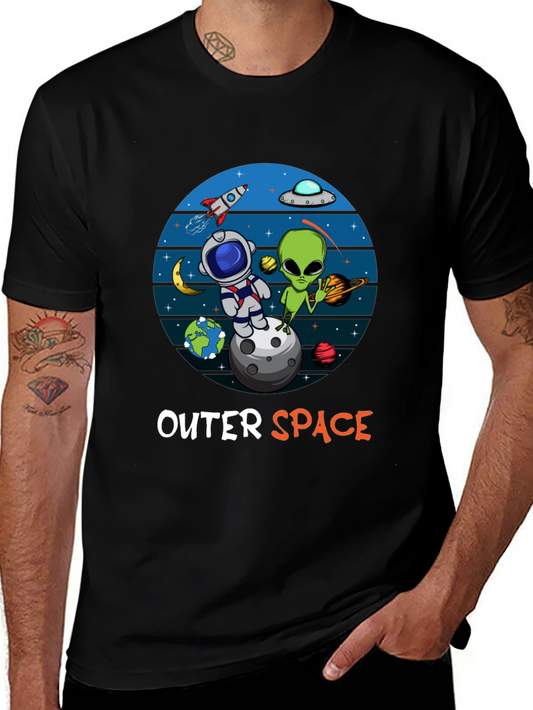 Outer Space Tee: Astronaut & Alien Design
