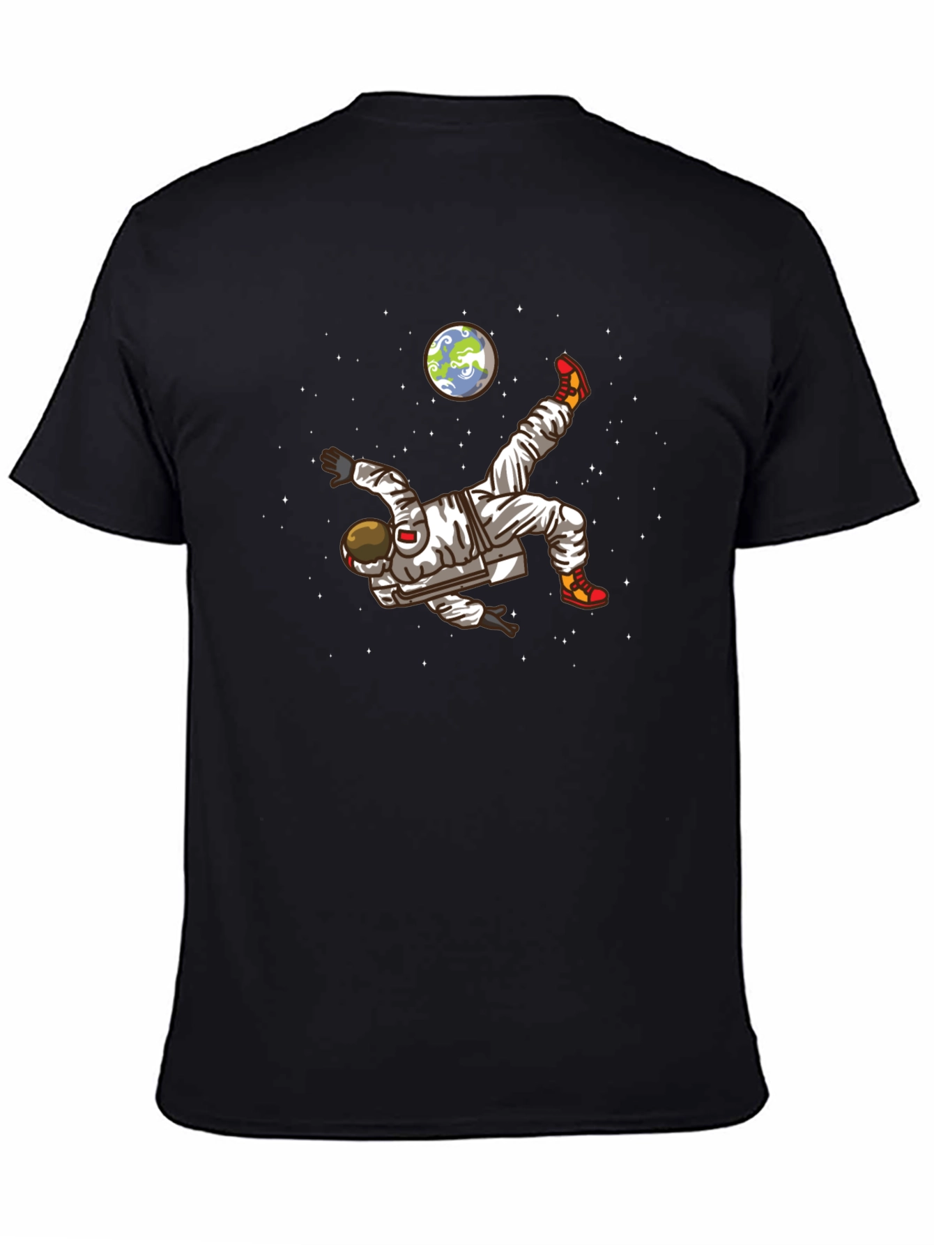 Astronaut Soccer Kick Graphic Tee