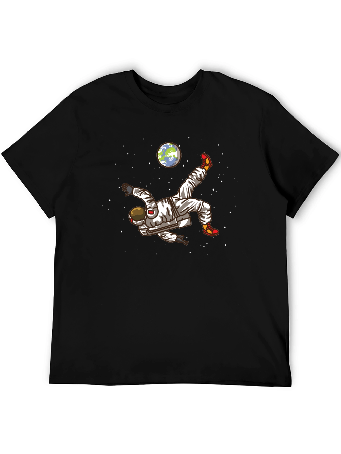 Astronaut Soccer Kick Graphic Tee