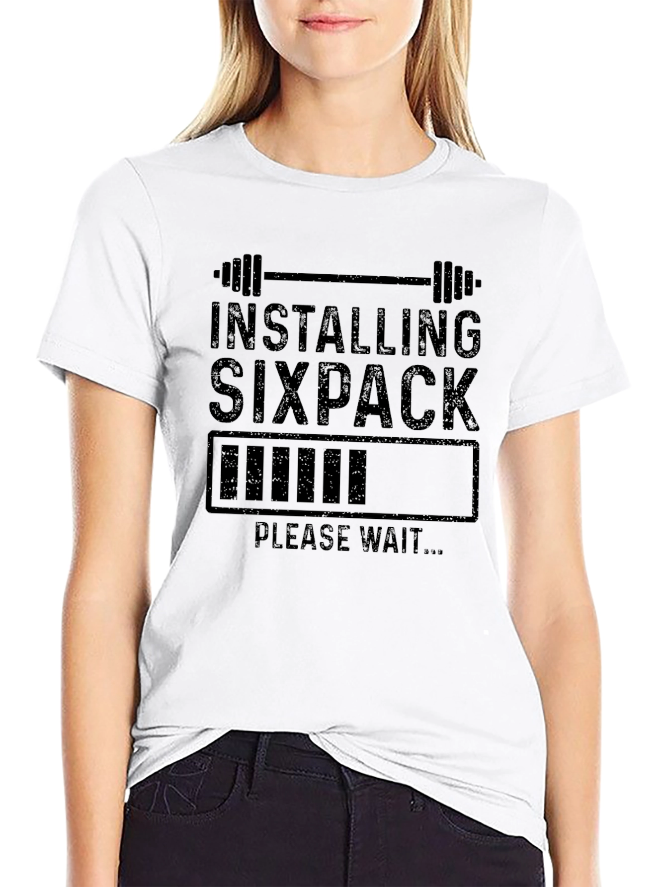 Installing Sixpack Funny Gym T-Shirt