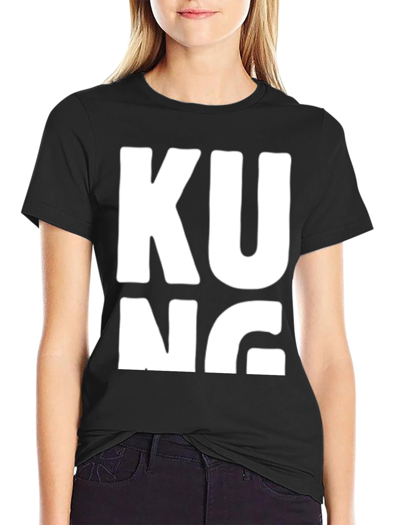 Kung Fu T-Shirt - Black Graphic Tee