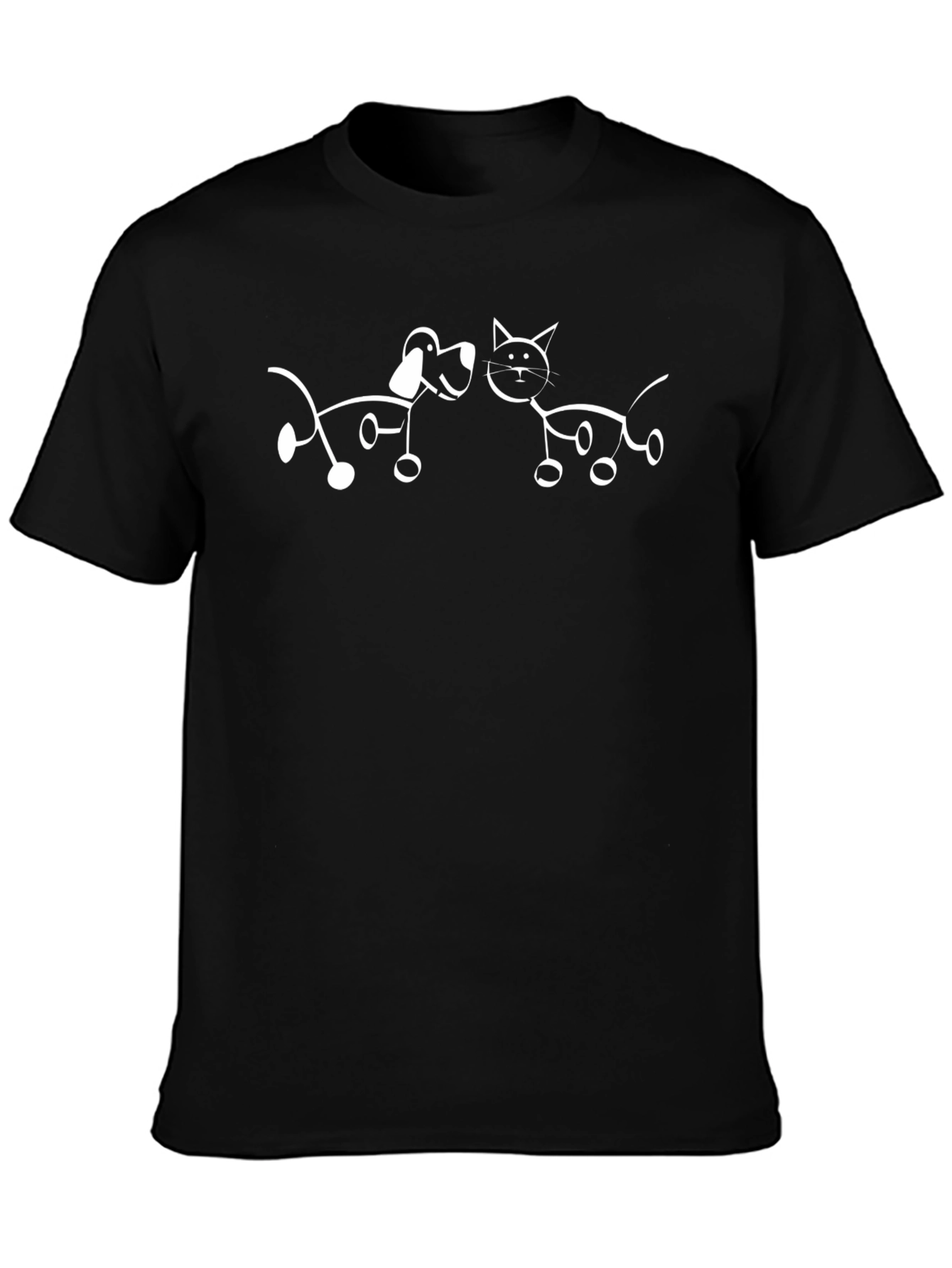 Cute Dog & Cat Graphic Tee