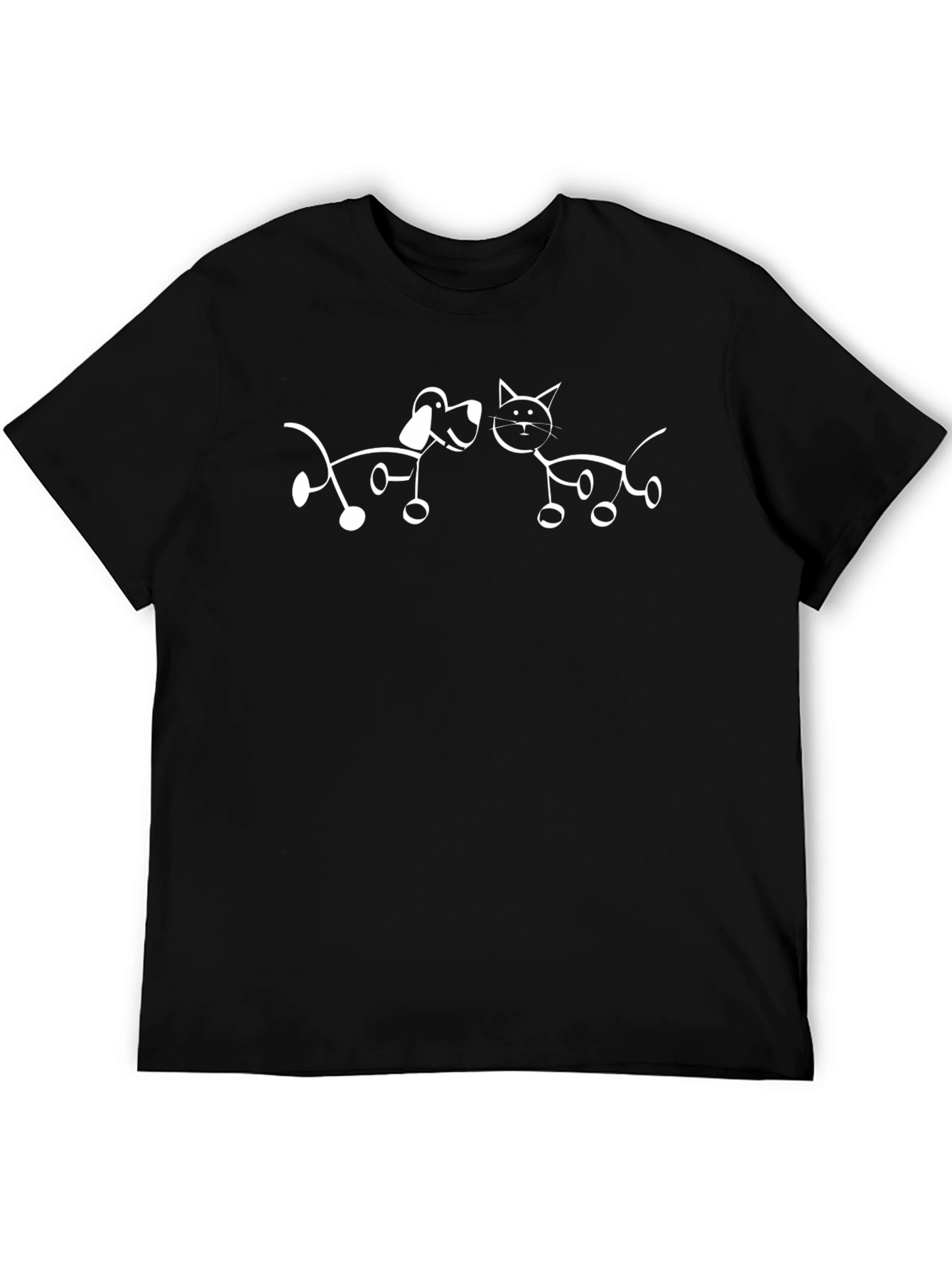 Cute Dog & Cat Graphic Tee