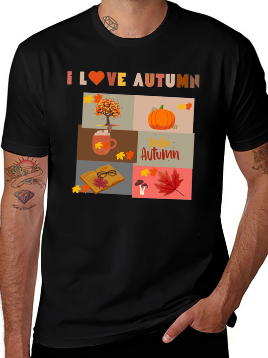 I Love Autumn Collage T-Shirt