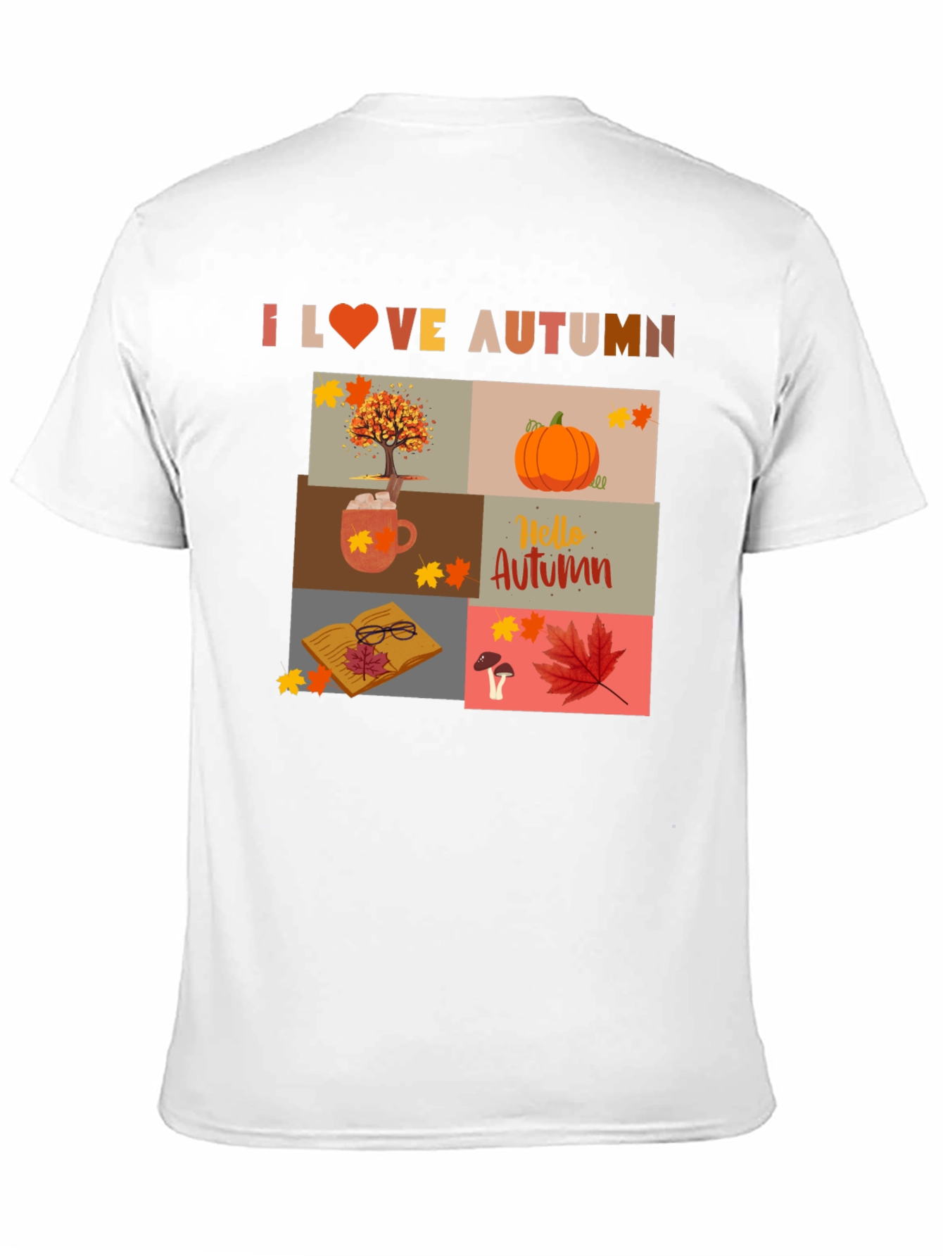 I Love Autumn Collage T-Shirt