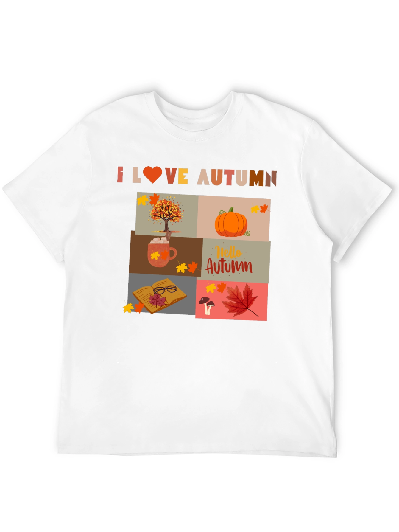 I Love Autumn Collage T-Shirt