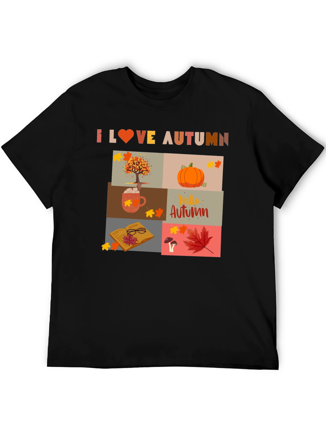 I Love Autumn Collage T-Shirt