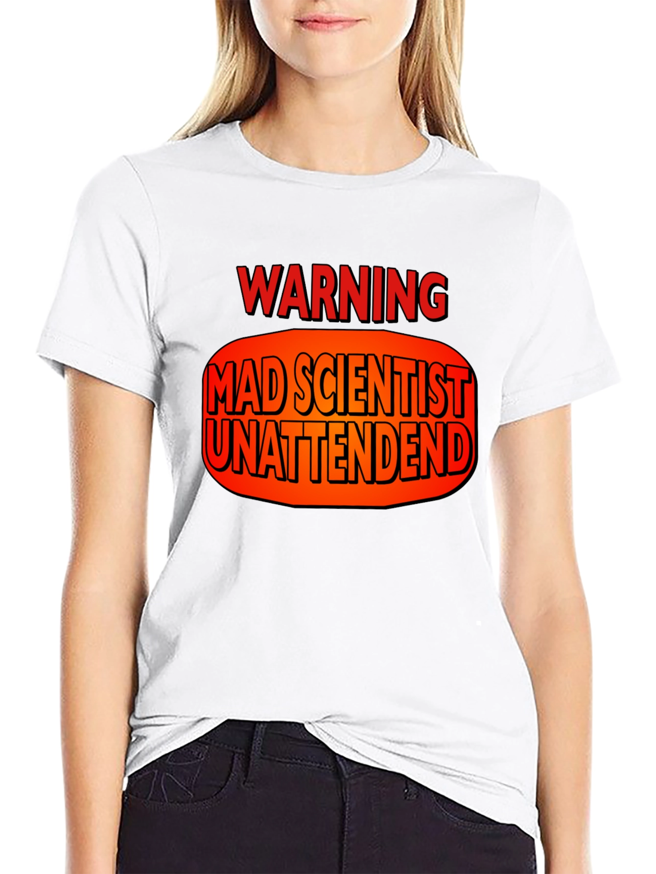 Warning Mad Scientist Unattended T-Shirt