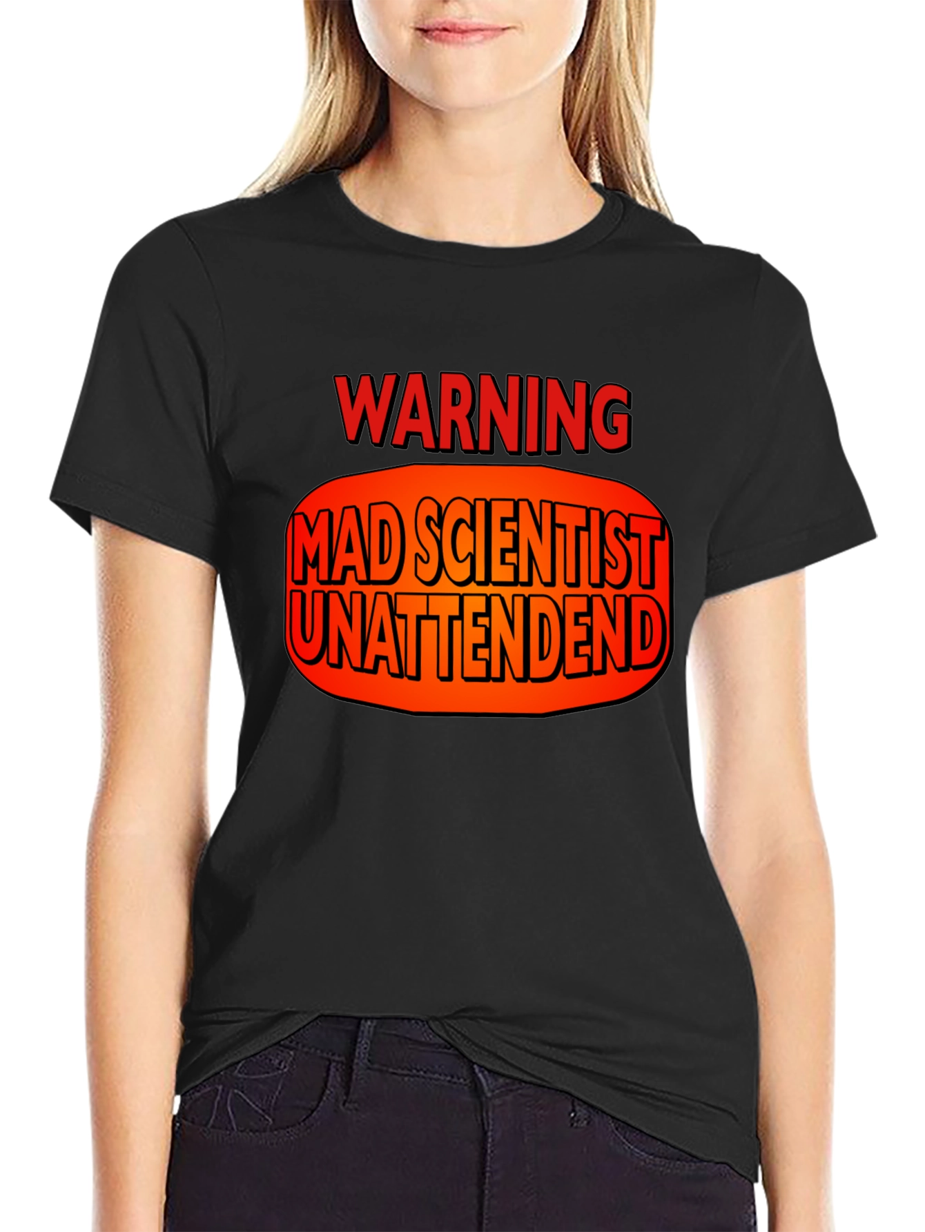 Warning Mad Scientist Unattended T-Shirt