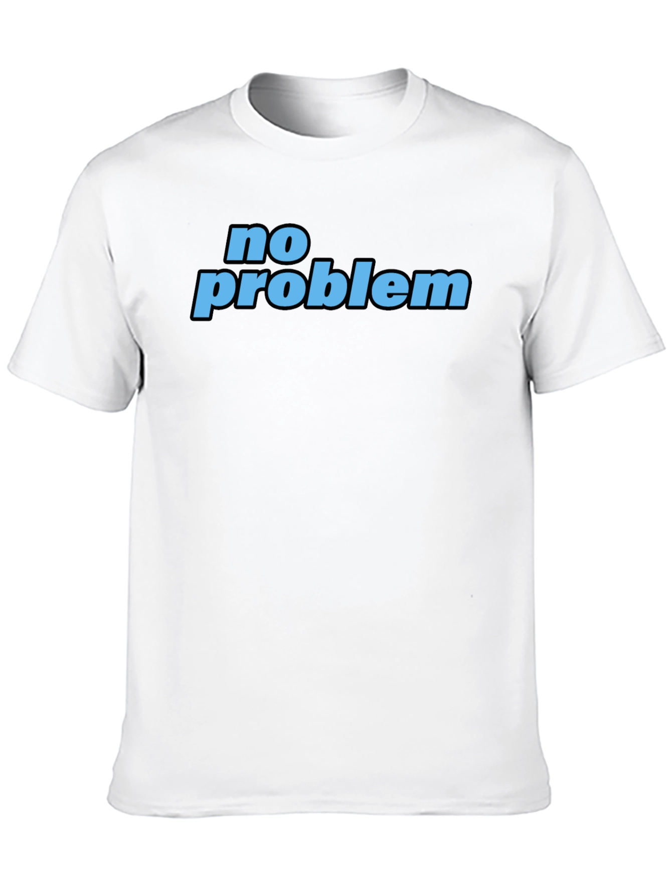 No Problem T-Shirt - Casual Black Tee