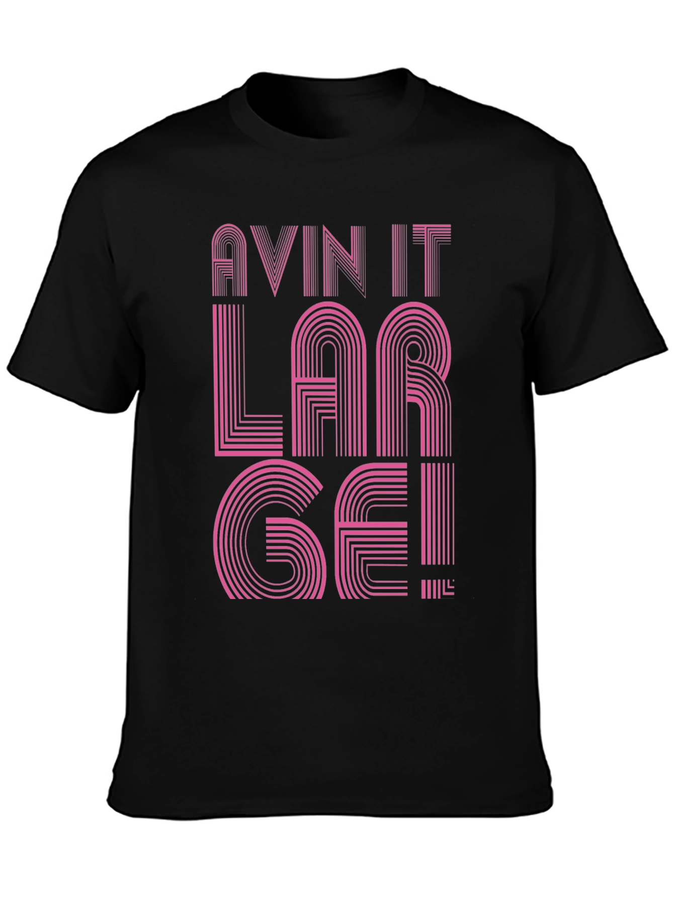 Avin It Large Graphic Tee - Black