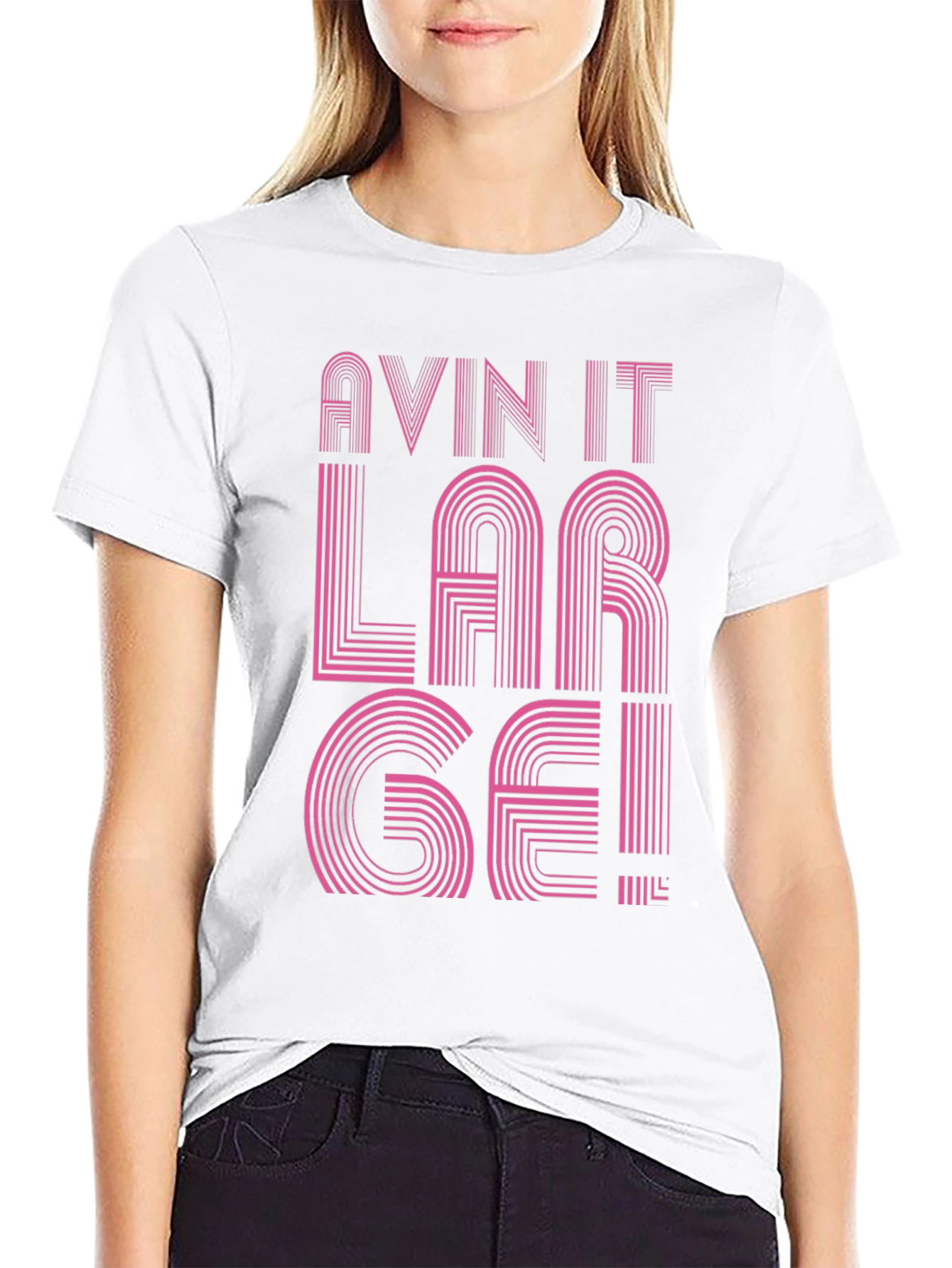 Avin It Large Graphic Tee - Black