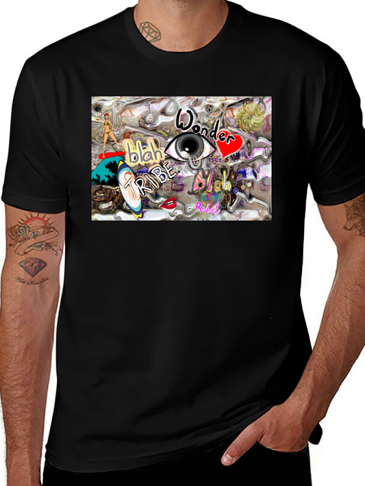 Eye Wonder Tribe Graphic Tee - Black