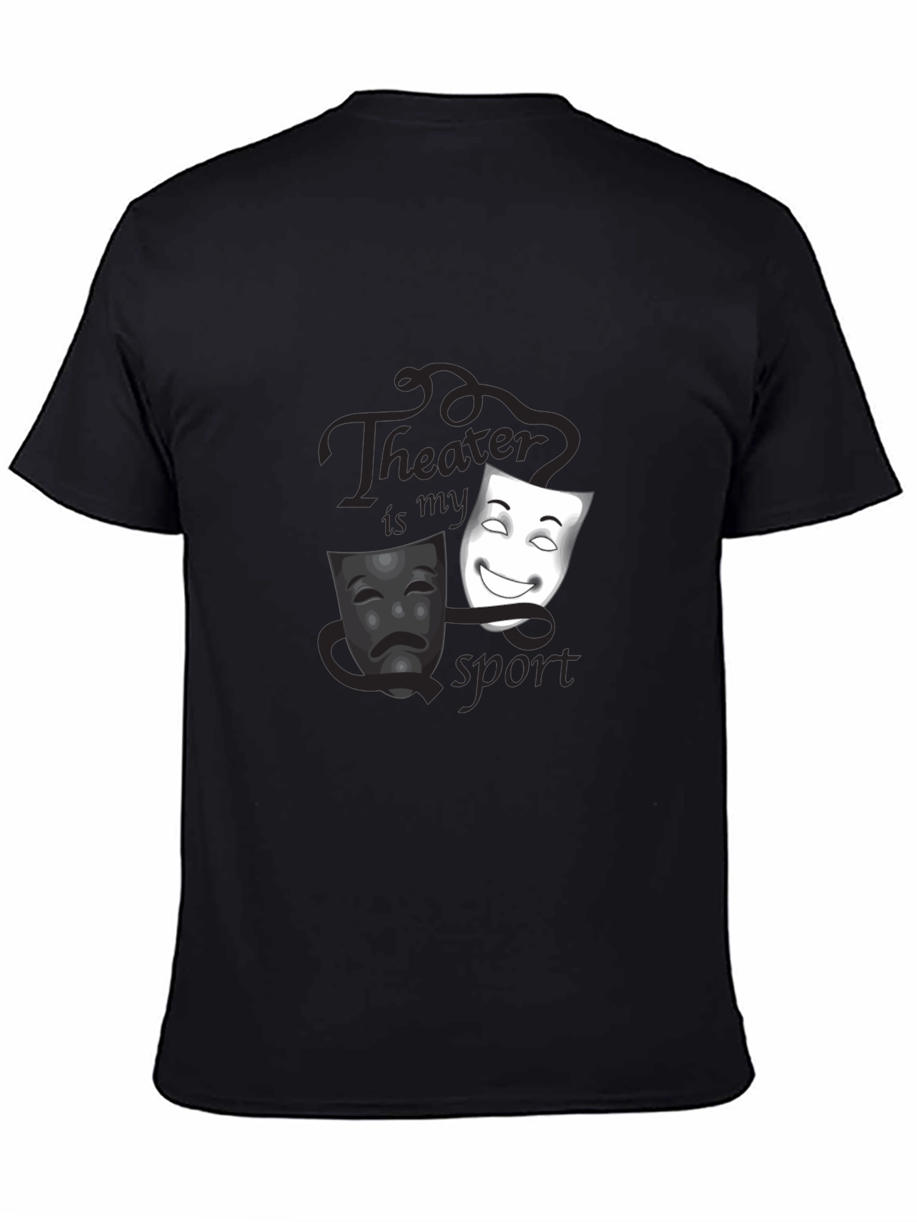 Theater is my sport Black T-Shirt