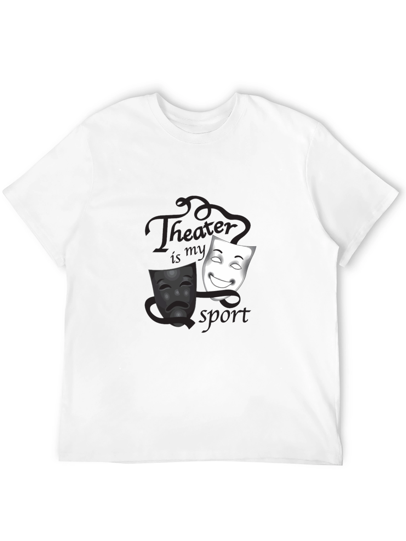 Theater is my sport Black T-Shirt