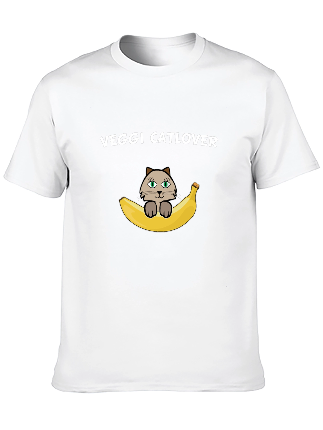 Veggi Catlover T-Shirt - Banana Cat