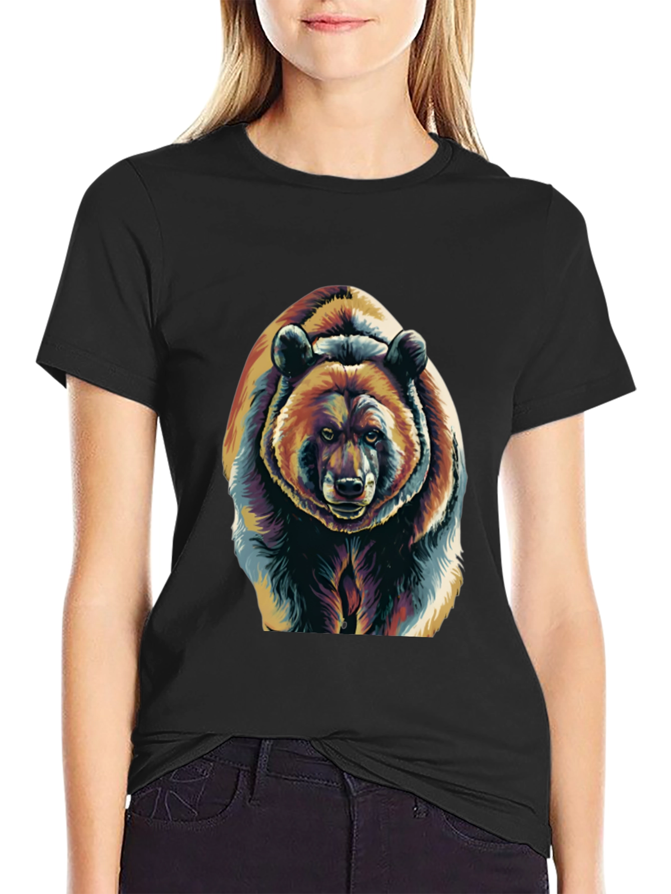 Cool Bear Graphic Tee - Unisex Black T-Shirt