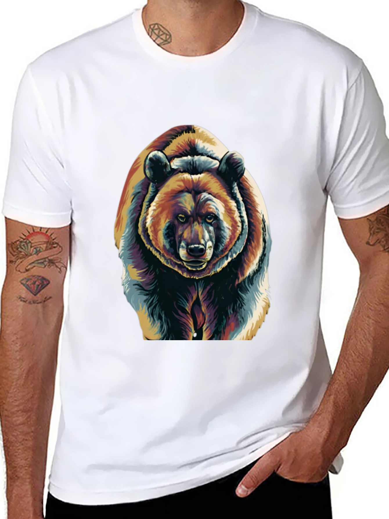 Cool Bear Graphic Tee - Unisex Black T-Shirt