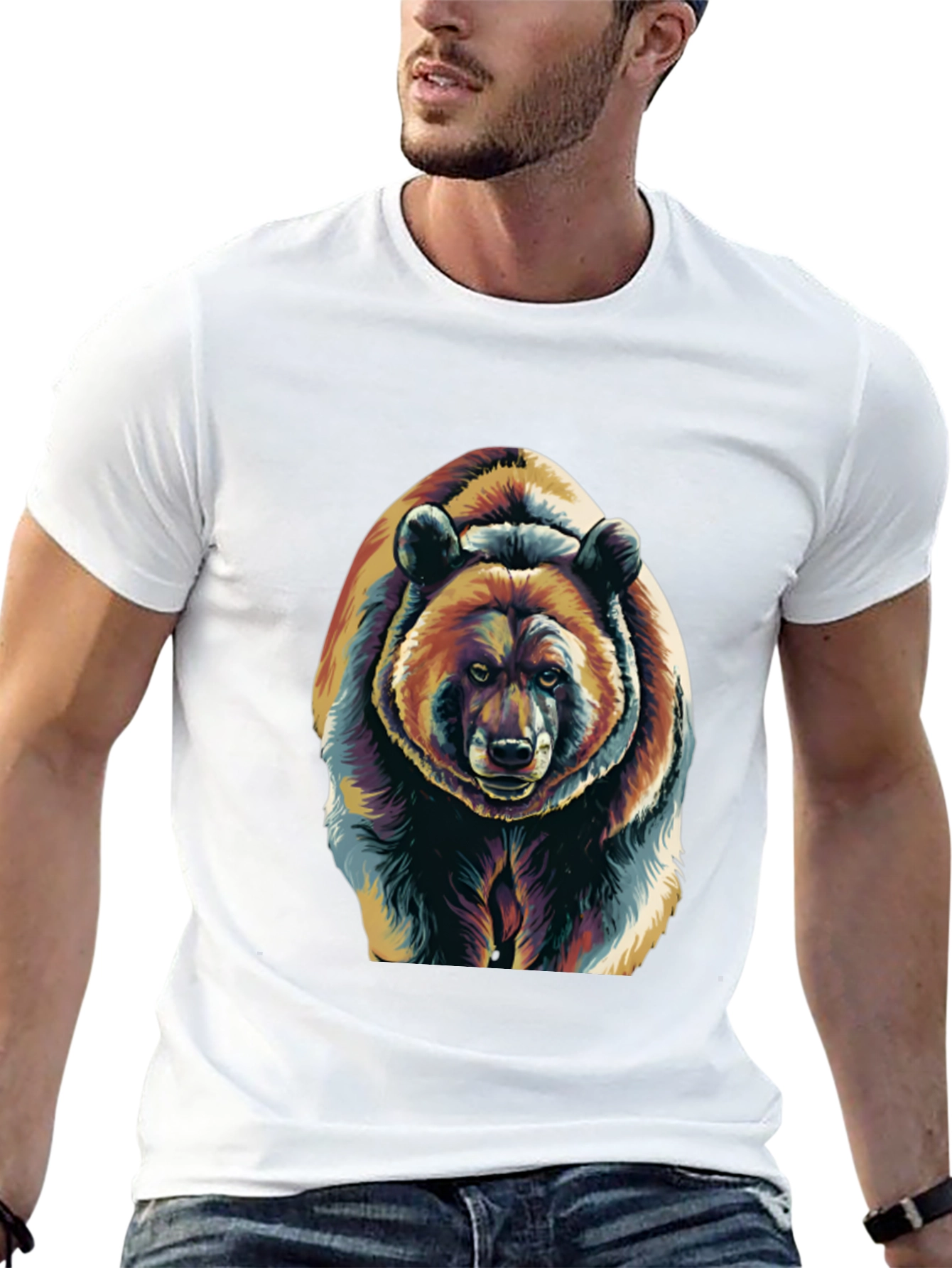 Cool Bear Graphic Tee - Unisex Black T-Shirt