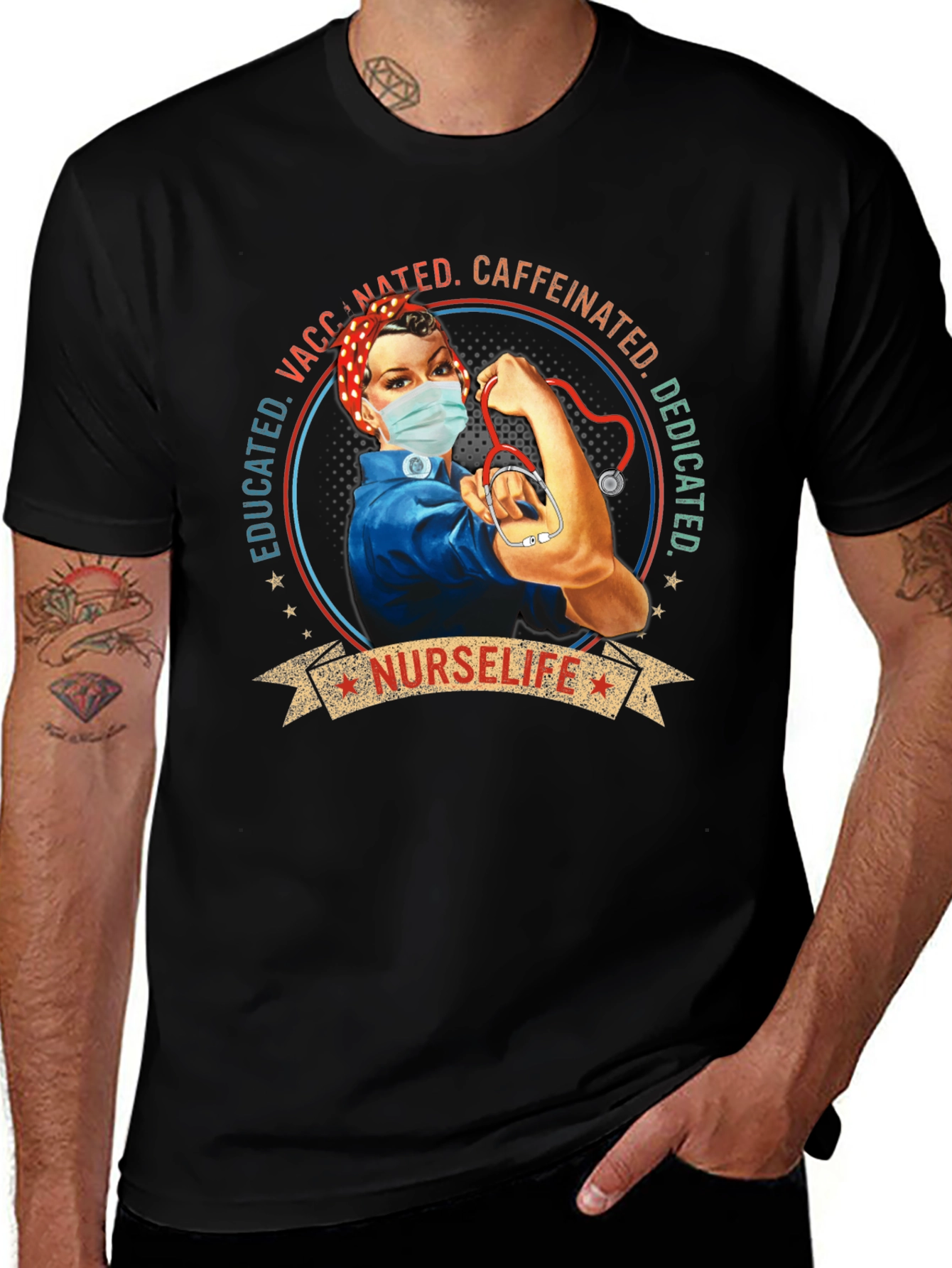 NurseLife Vaccinated Womens T-Shirt