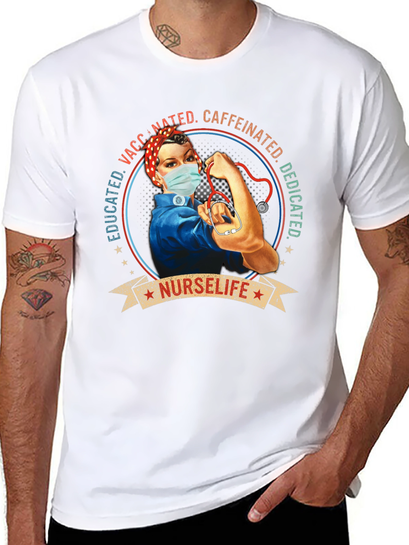 NurseLife Vaccinated Womens T-Shirt