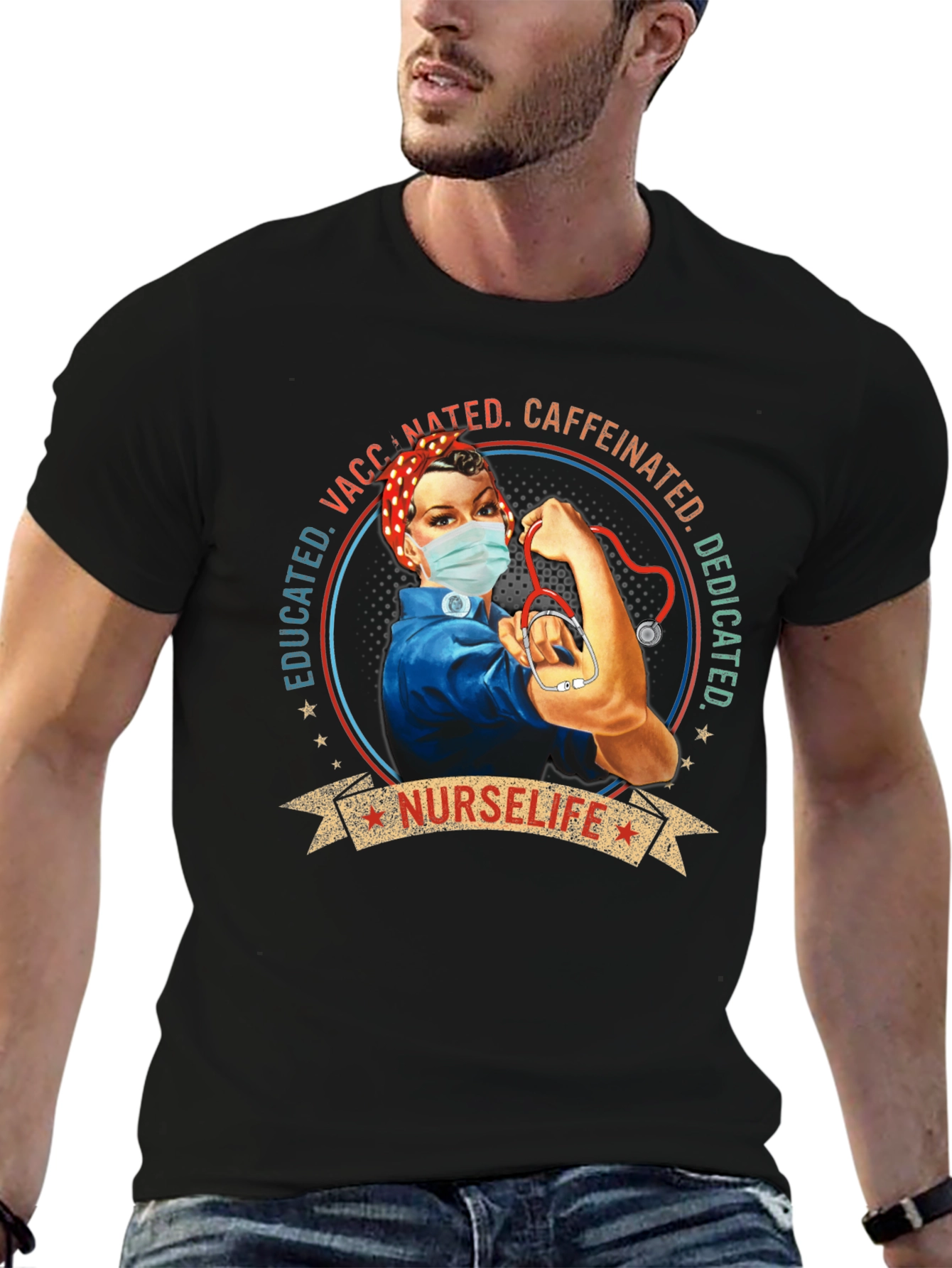 NurseLife Vaccinated Womens T-Shirt