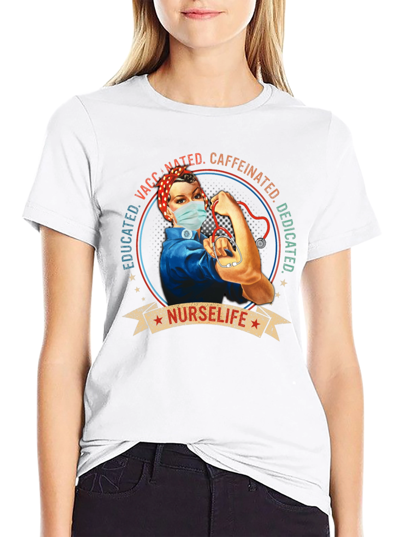 NurseLife Vaccinated Womens T-Shirt