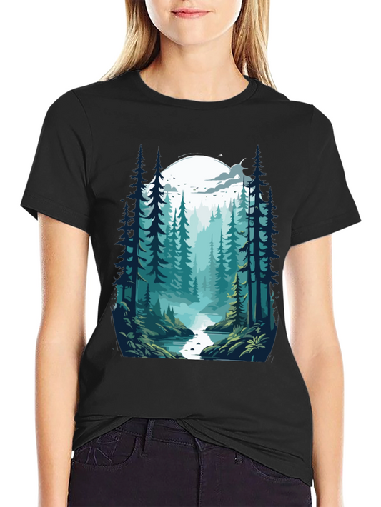 Natures Embrace Graphic Tee - Black