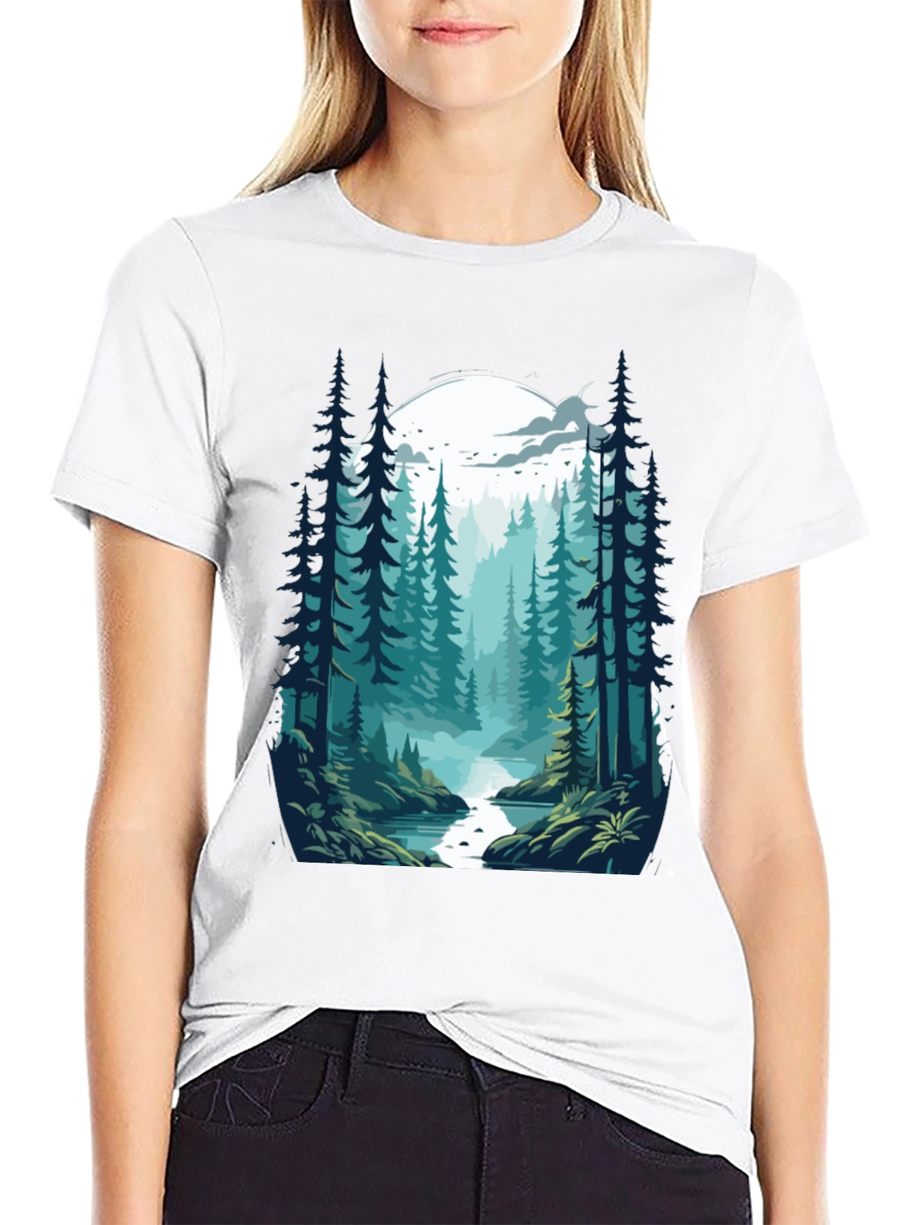 Natures Embrace Graphic Tee - Black