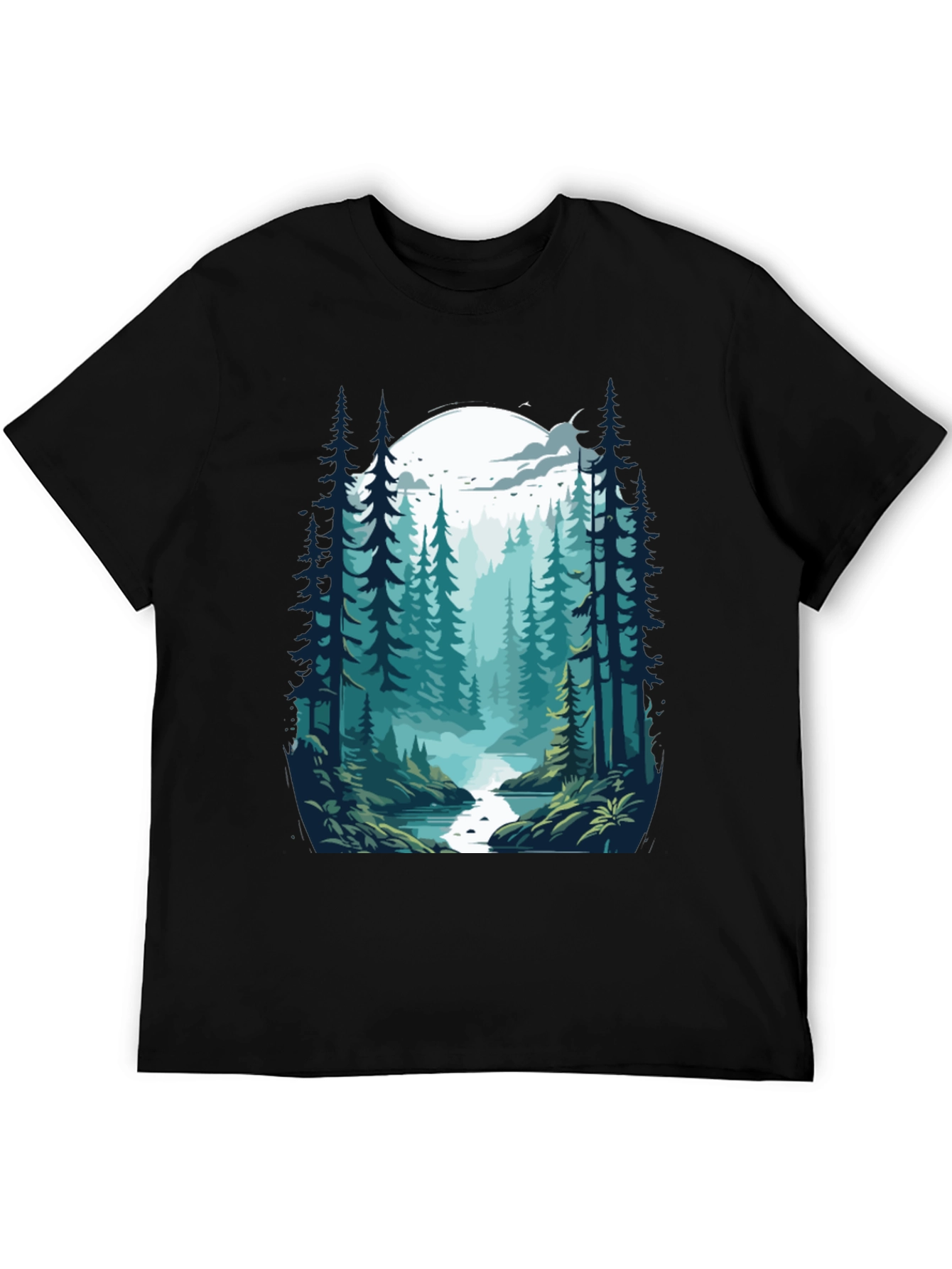 Natures Embrace Graphic Tee - Black