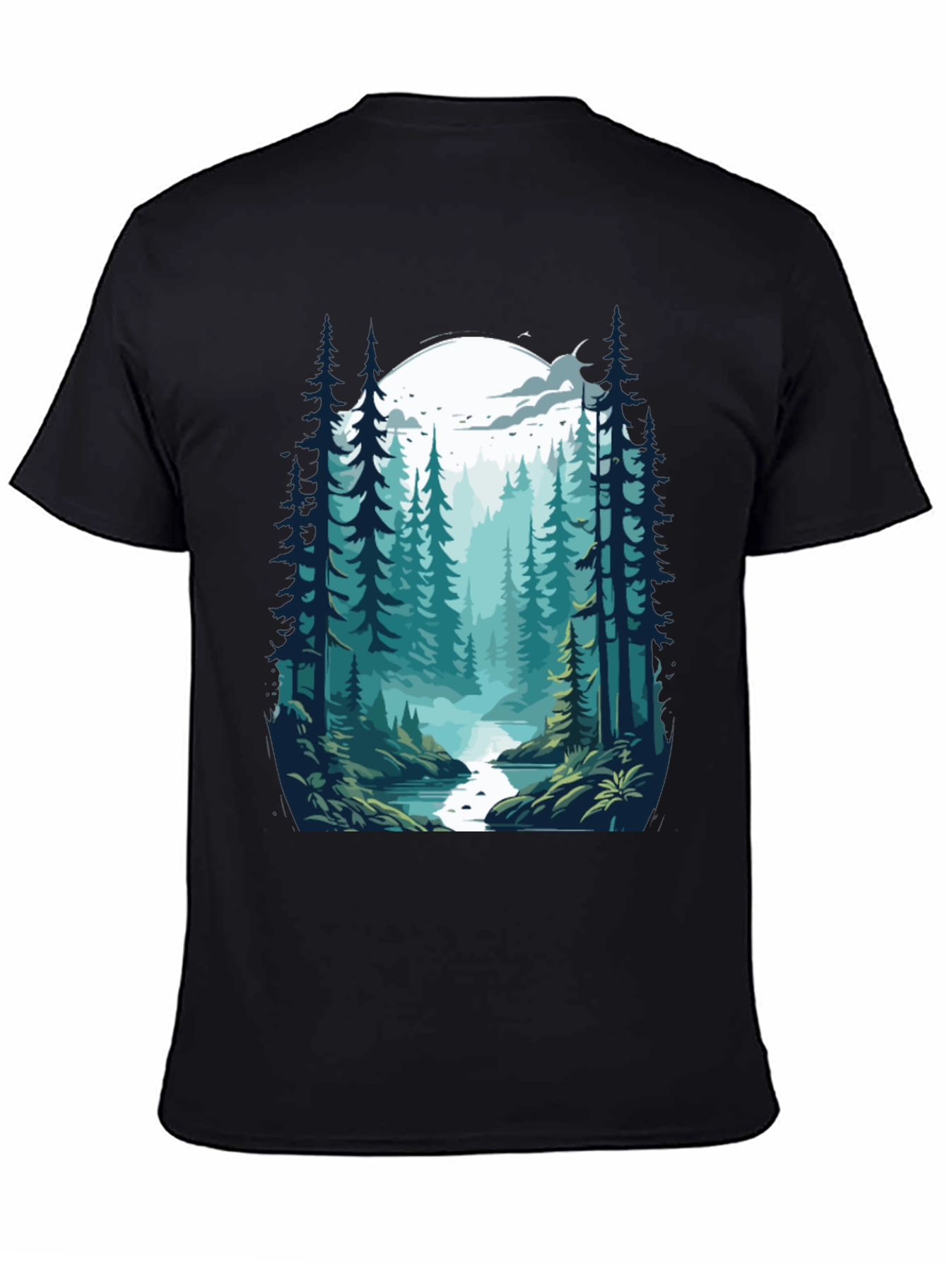 Natures Embrace Graphic Tee - Black