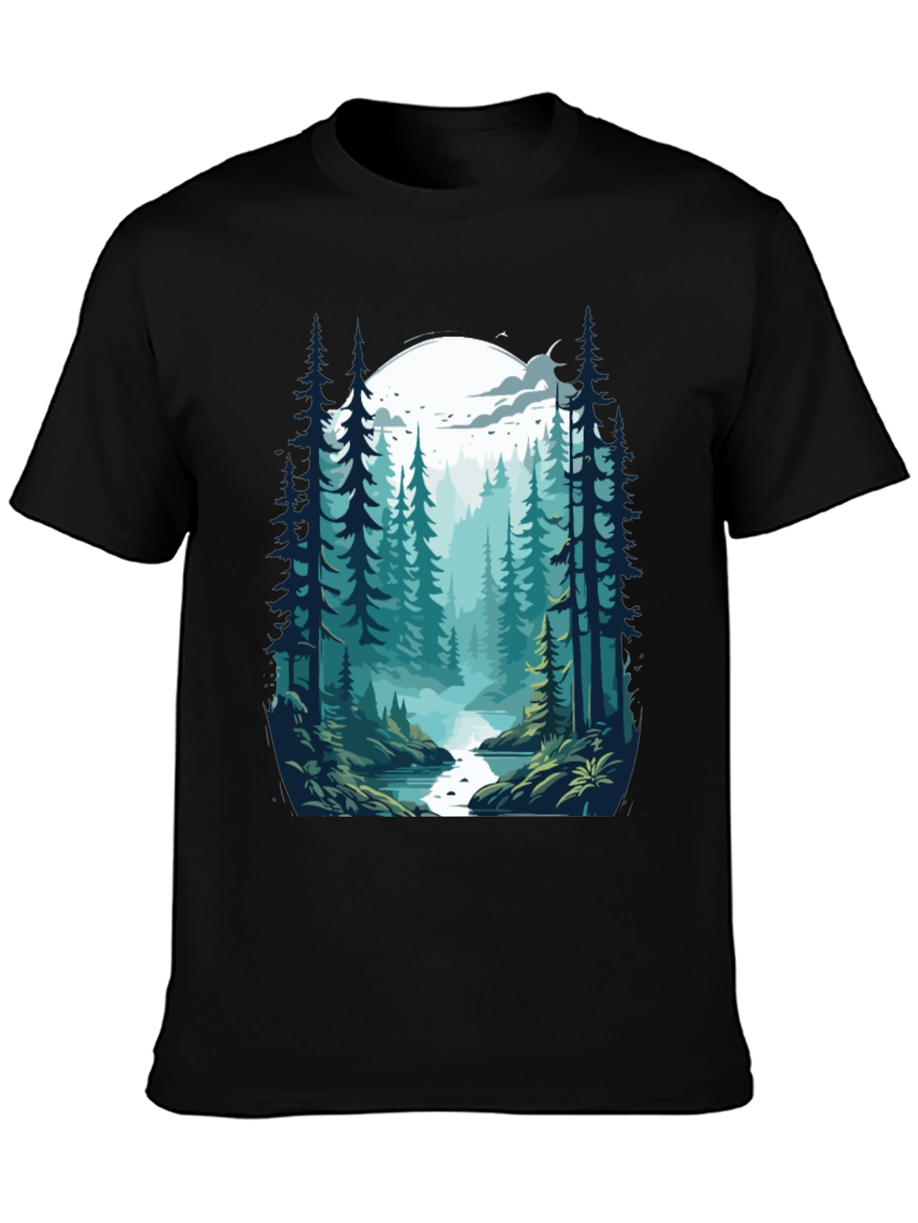 Natures Embrace Graphic Tee - Black