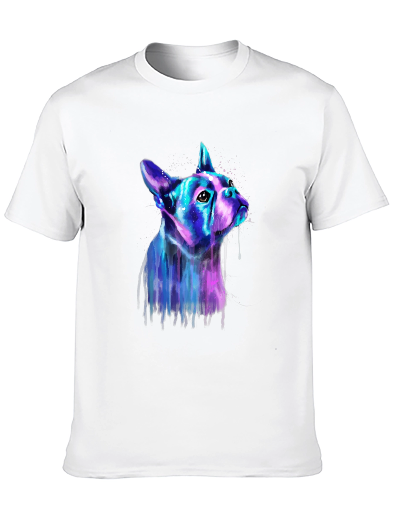 Neon Dog Graphic Tee - Mens Black T-Shirt