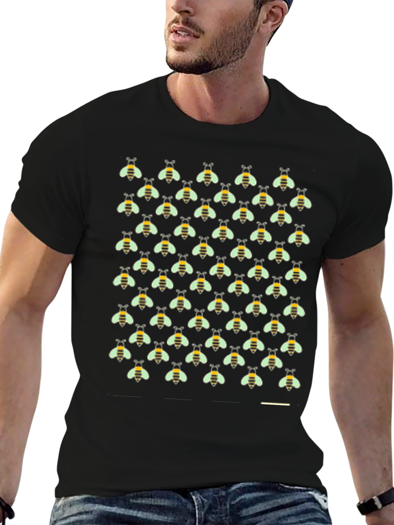 Bumble Bee Pattern T-Shirt