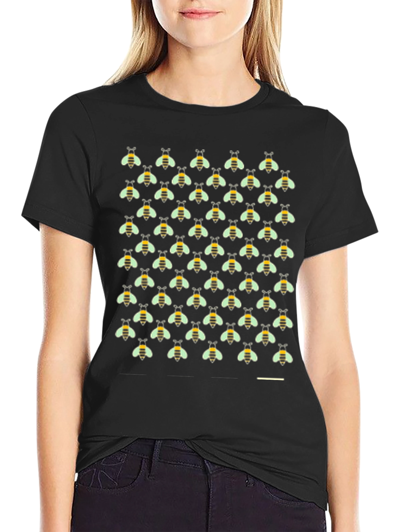 Bumble Bee Pattern T-Shirt