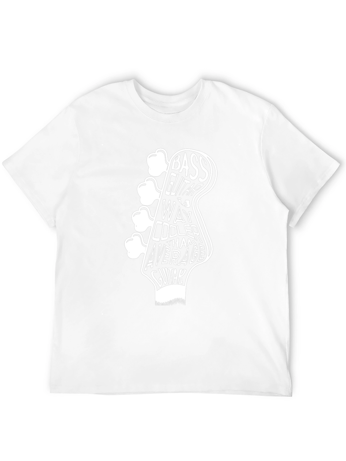 Bass Guitar Cool Graphic T-Shirt - Black