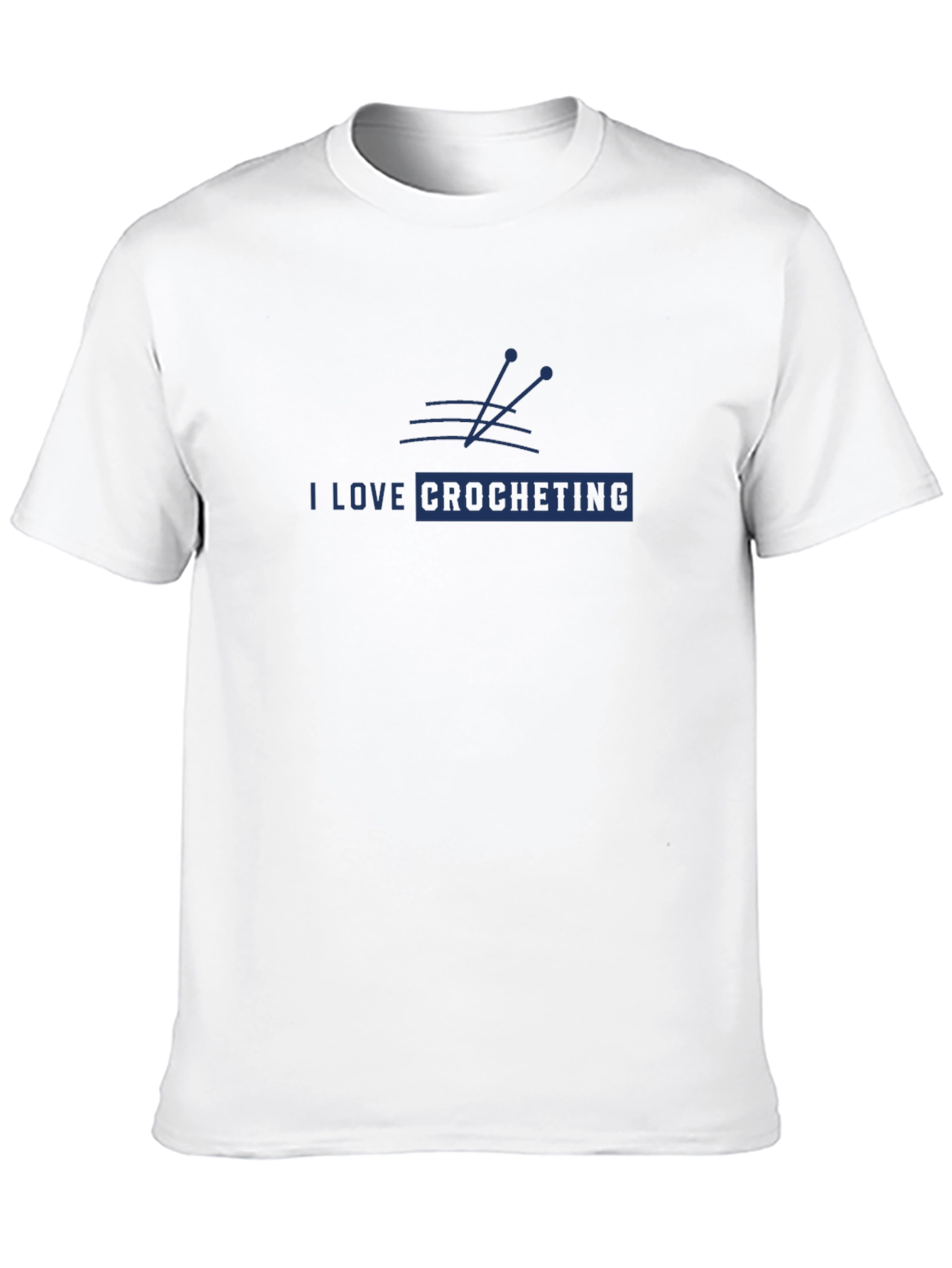I Love Crocheting Graphic T-Shirt - Knitwear Hobby Tee