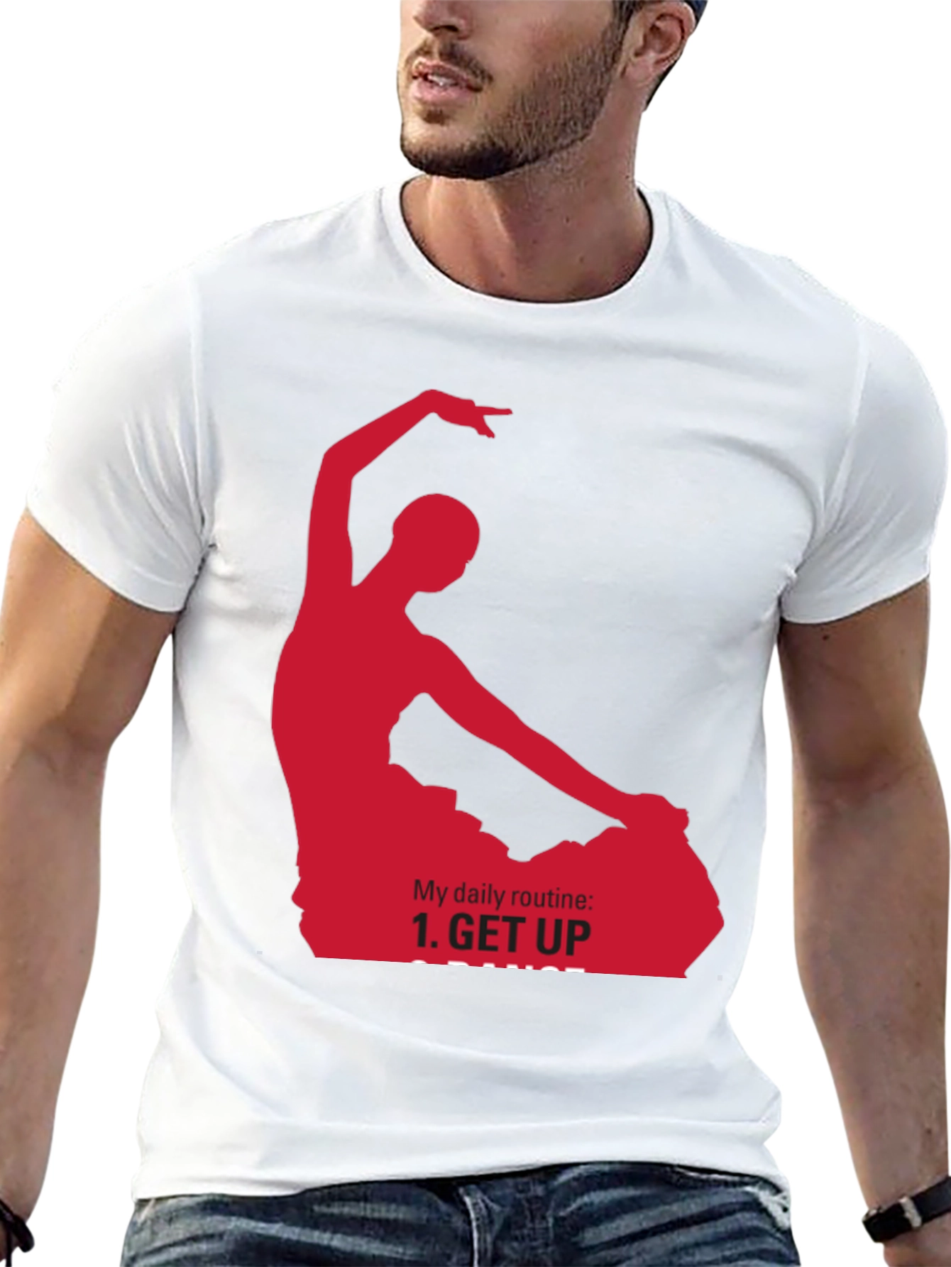 Dance Routine Graphic T-Shirt - Black