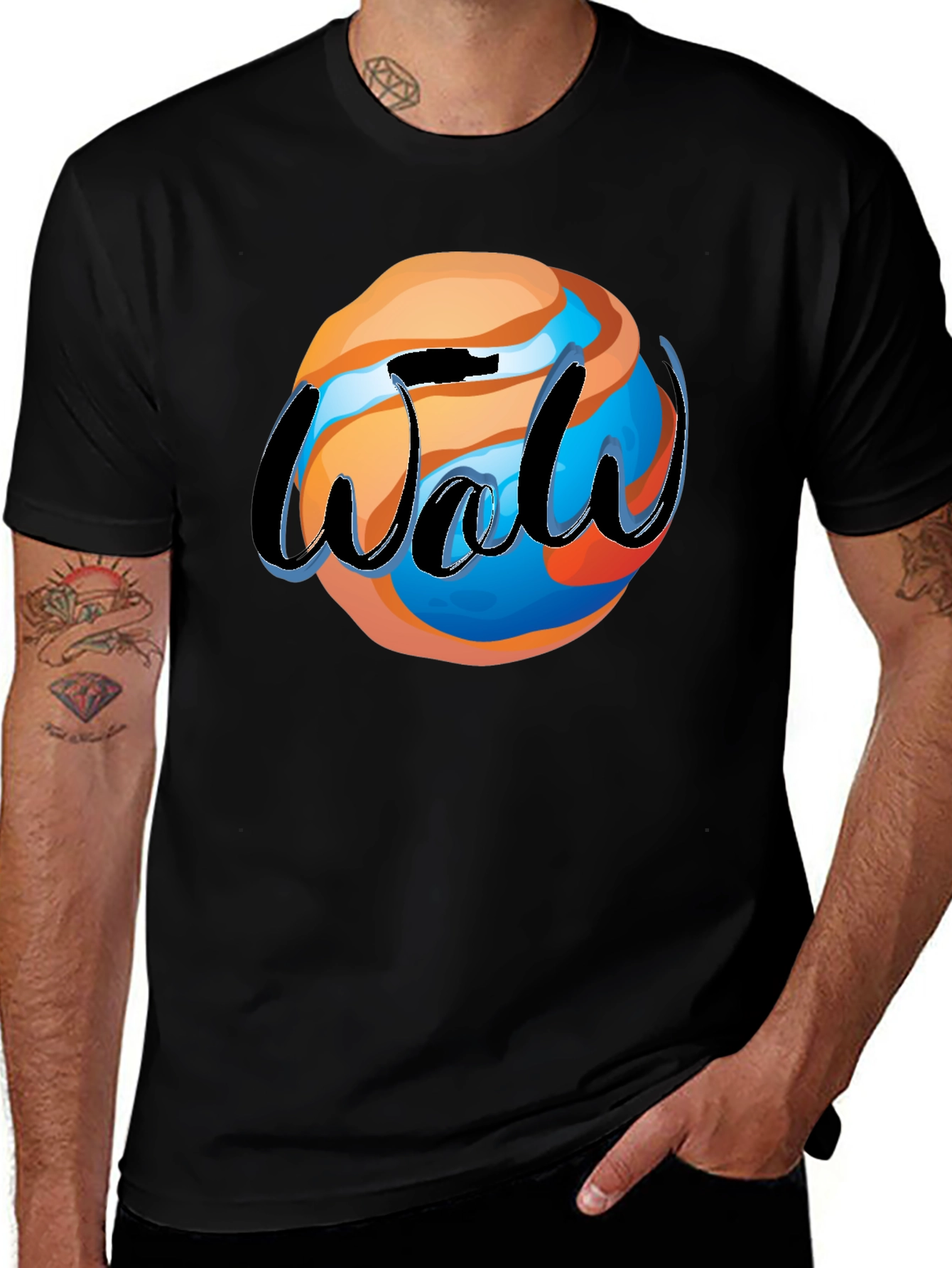 Cool Graphic Tee - Globe Design