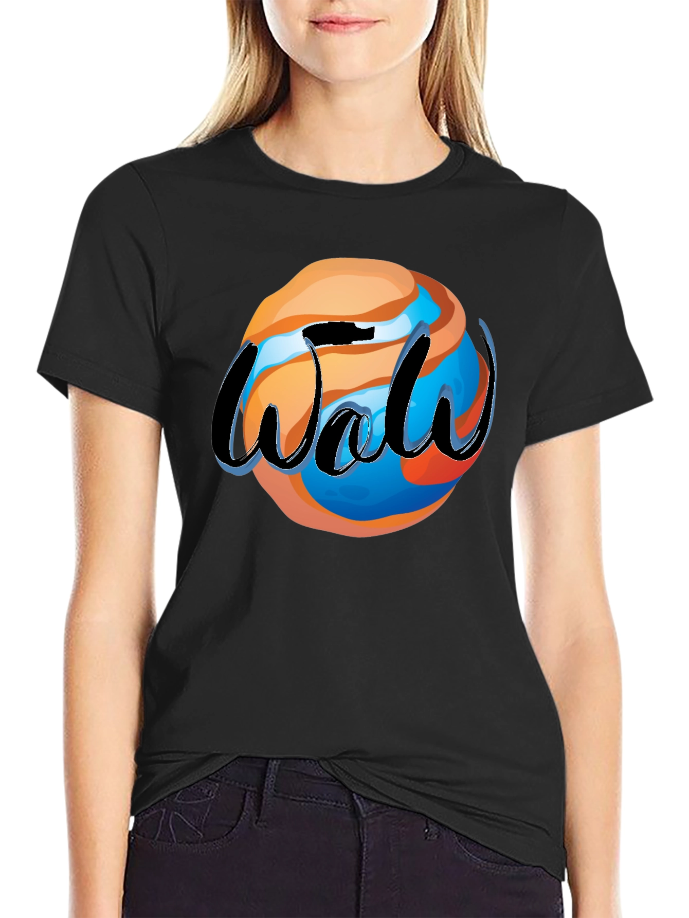 Cool Graphic Tee - Globe Design