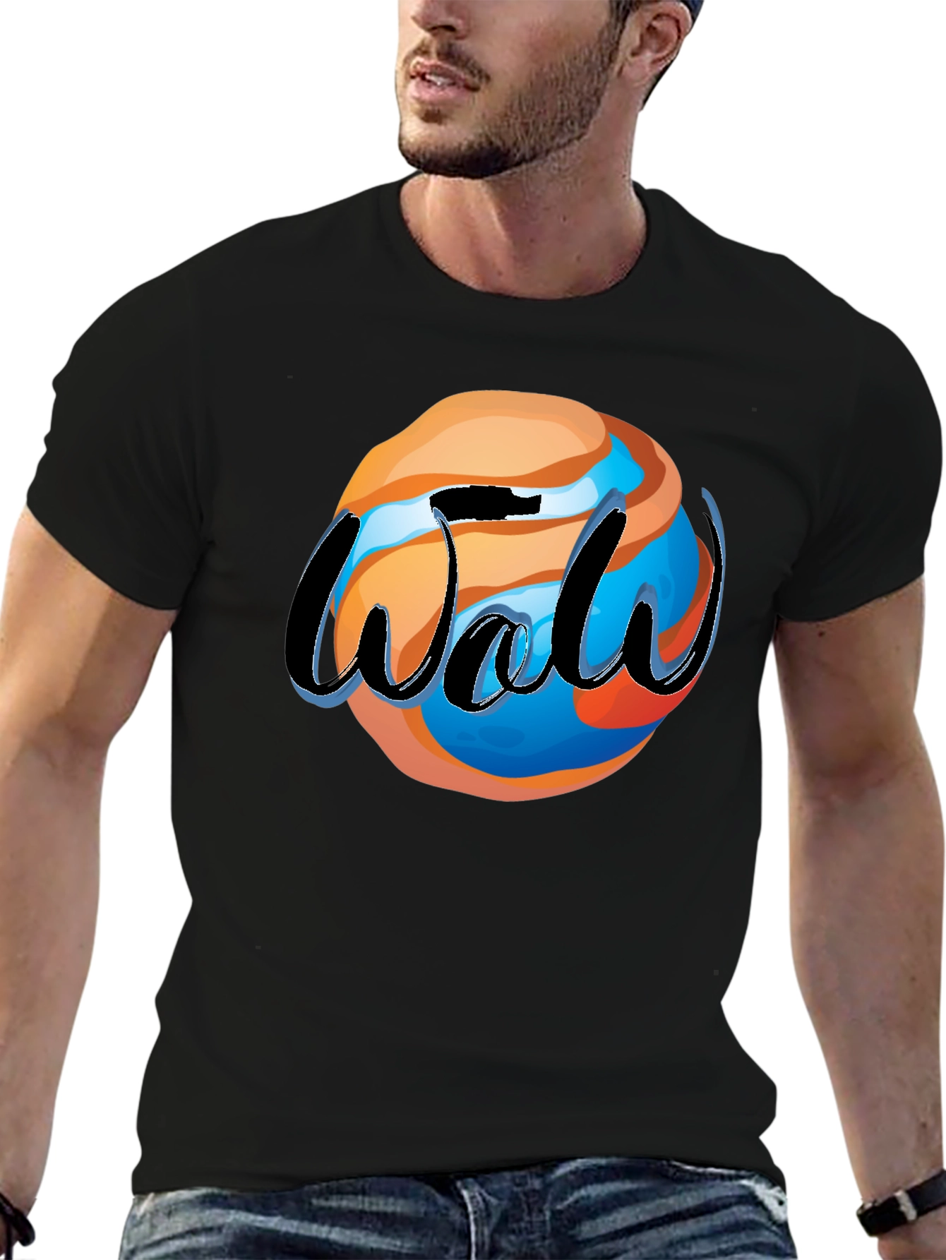 Cool Graphic Tee - Globe Design