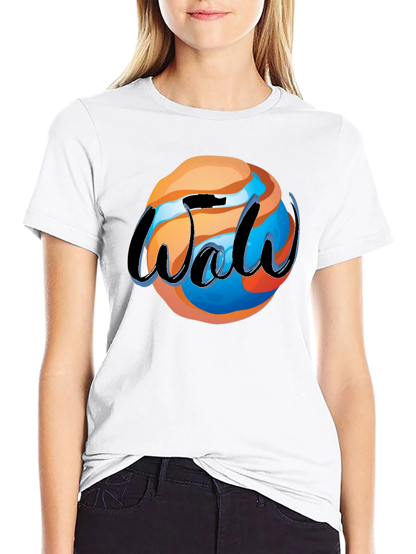 Cool Graphic Tee - Globe Design