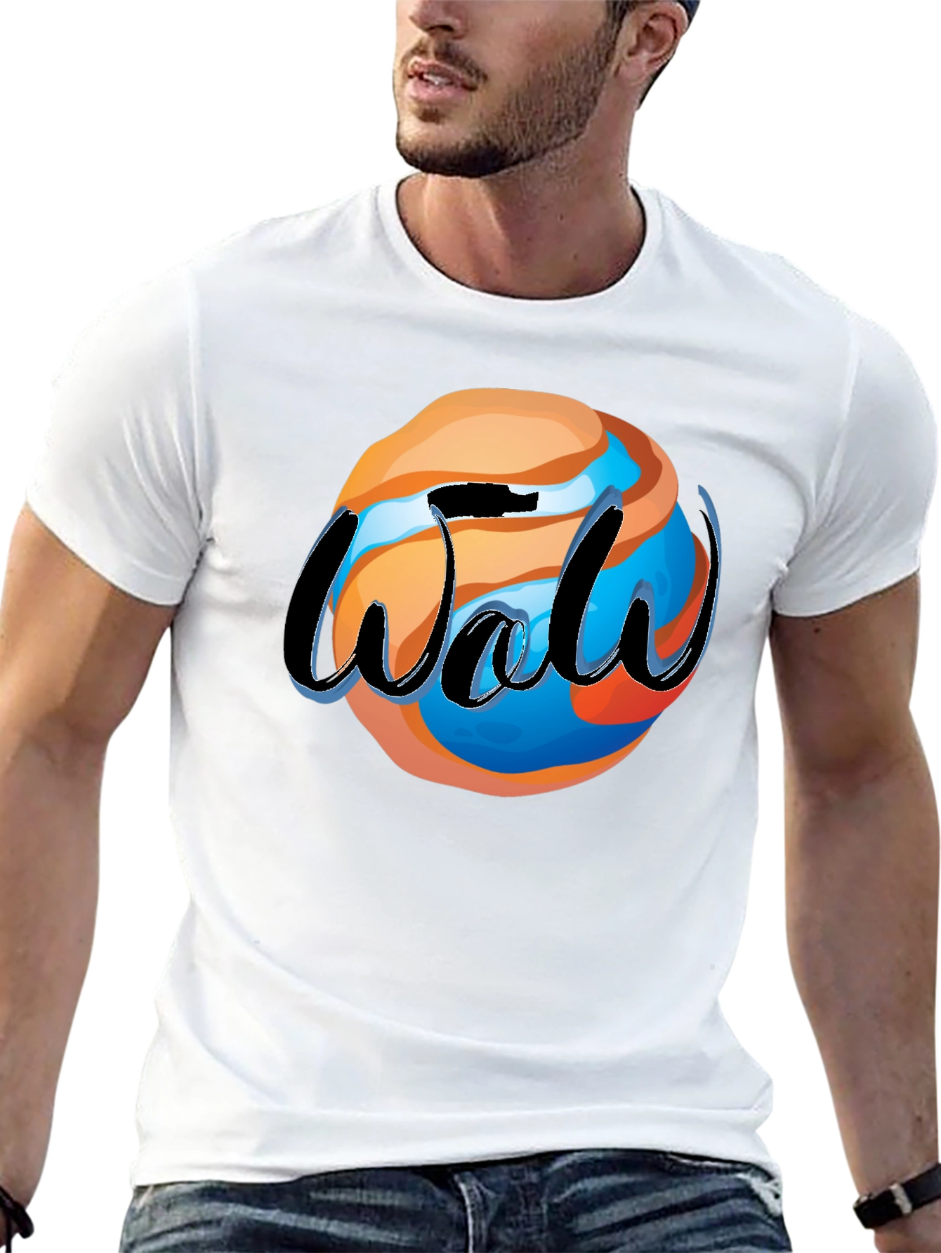 Cool Graphic Tee - Globe Design