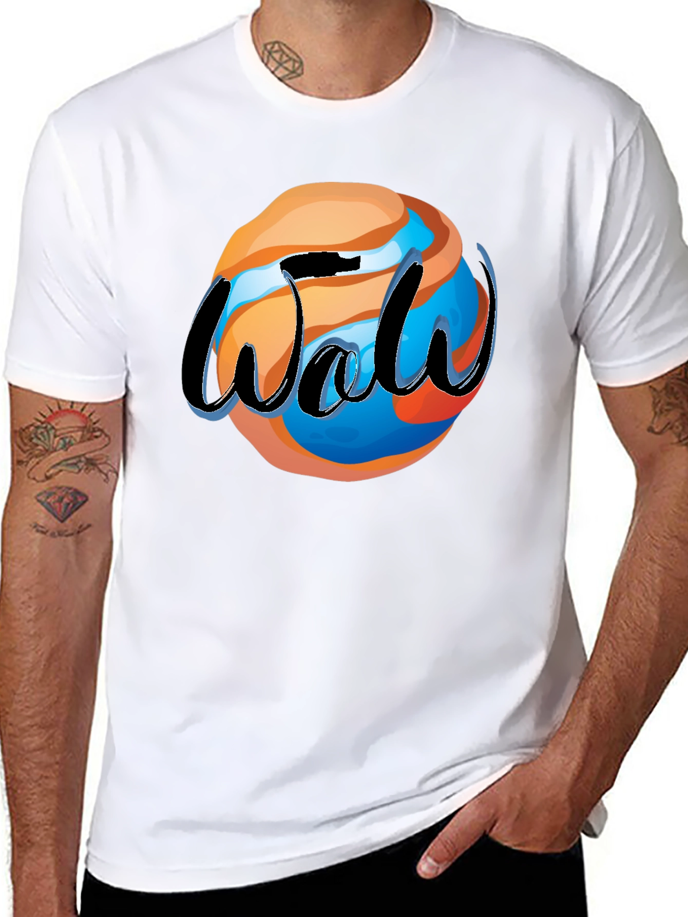 Cool Graphic Tee - Globe Design