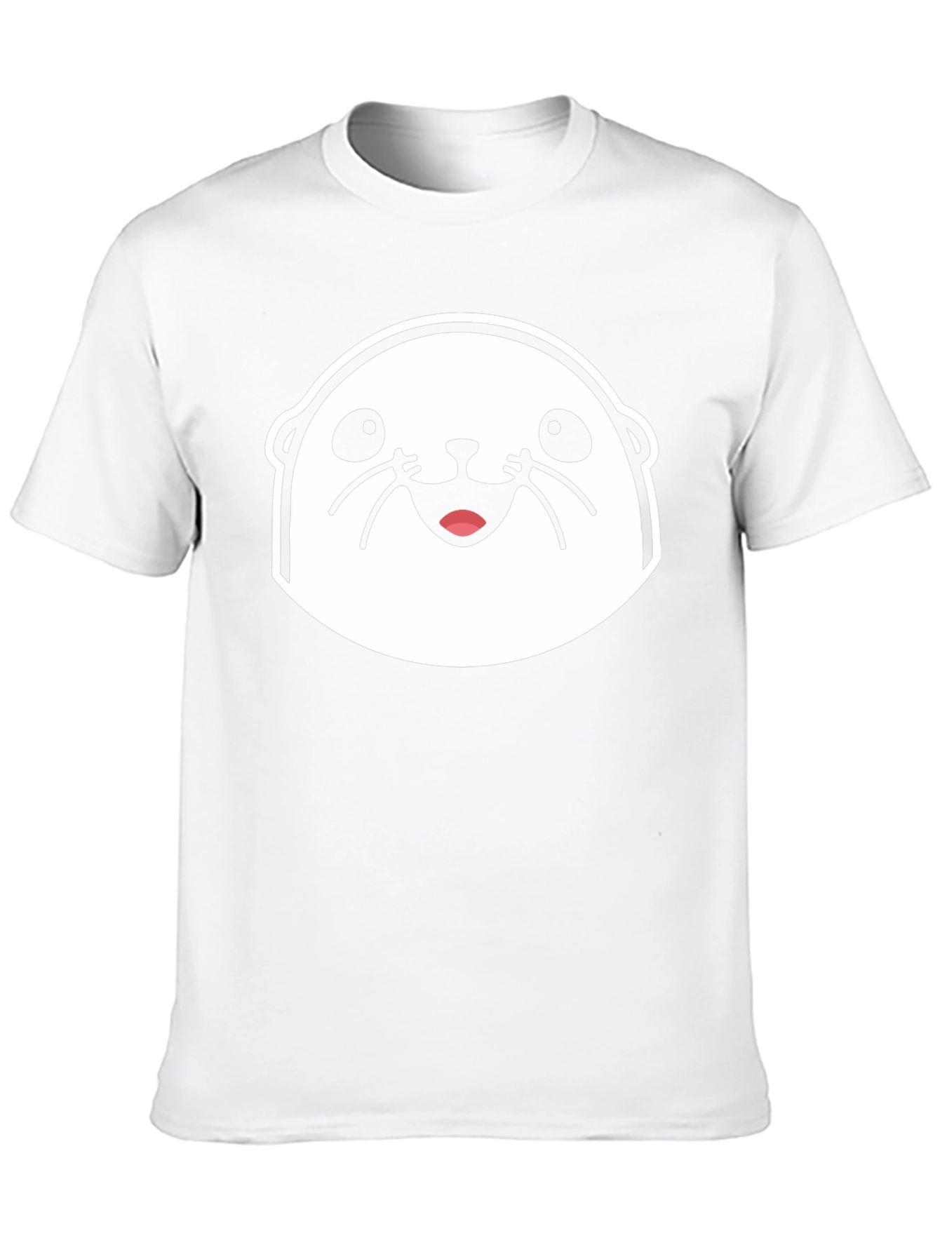 Cute Otter Graphic Black T-Shirt