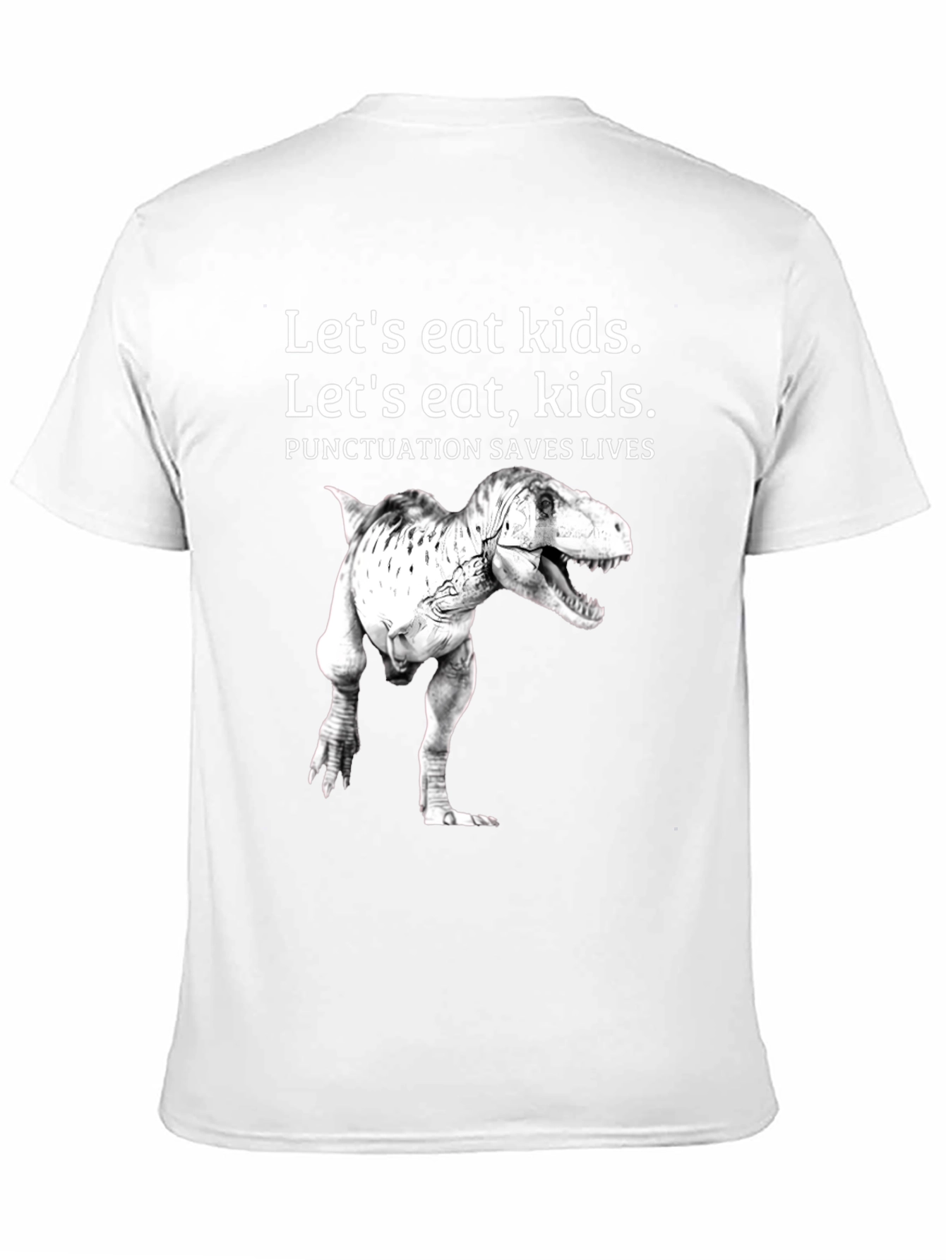 Punctuation Saves Lives T-Rex Graphic Tee