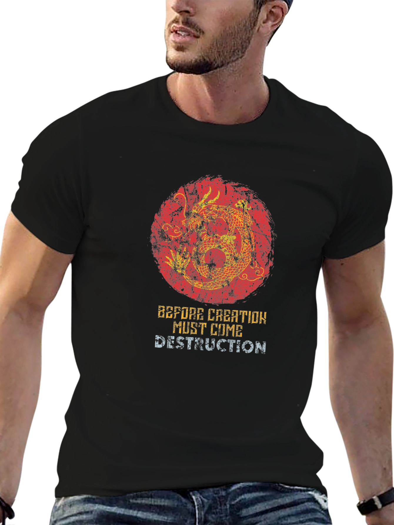 Dragon Destruction Graphic T-Shirt