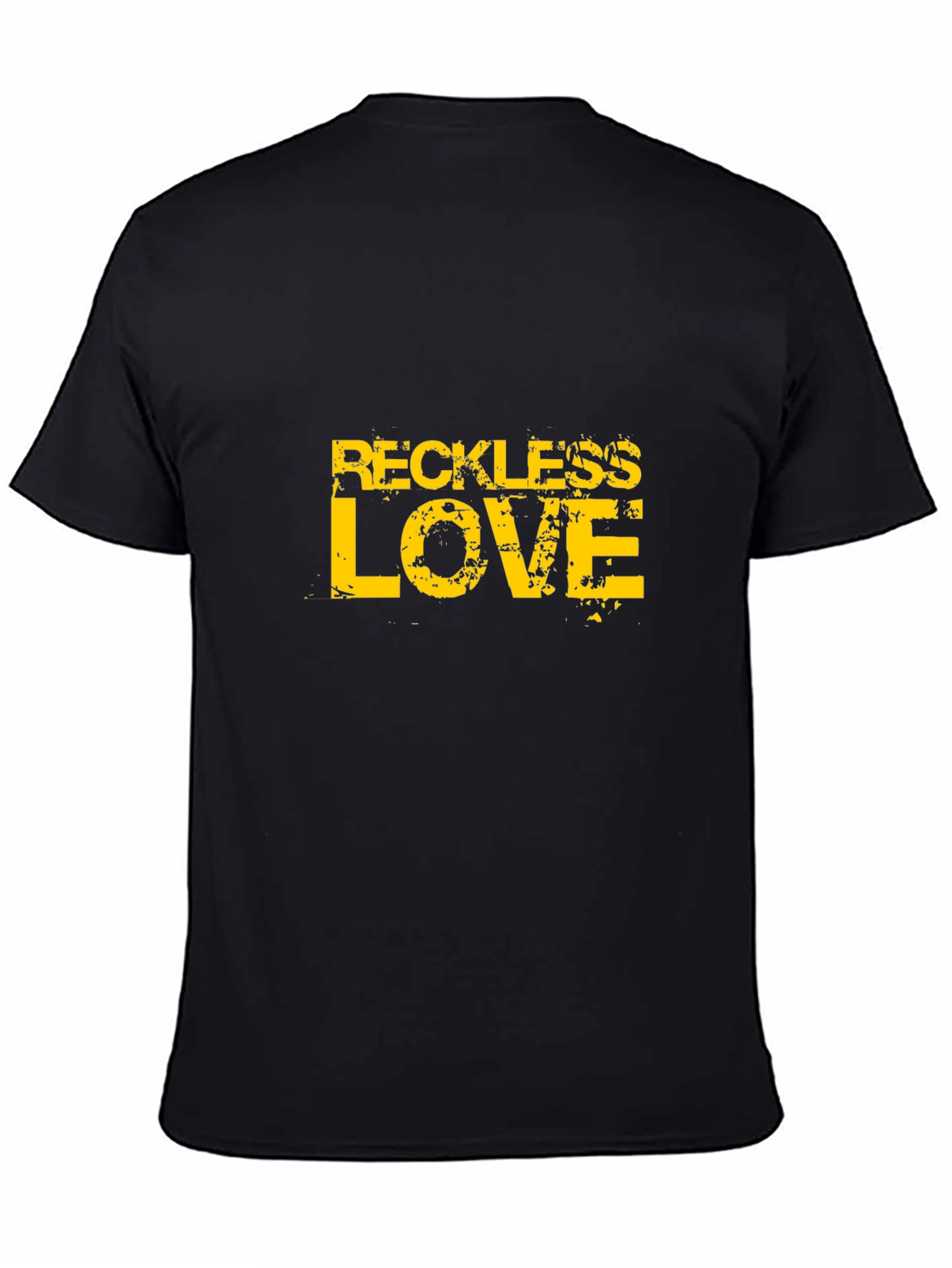 Reckless Love Graphic Print Black T-Shirt