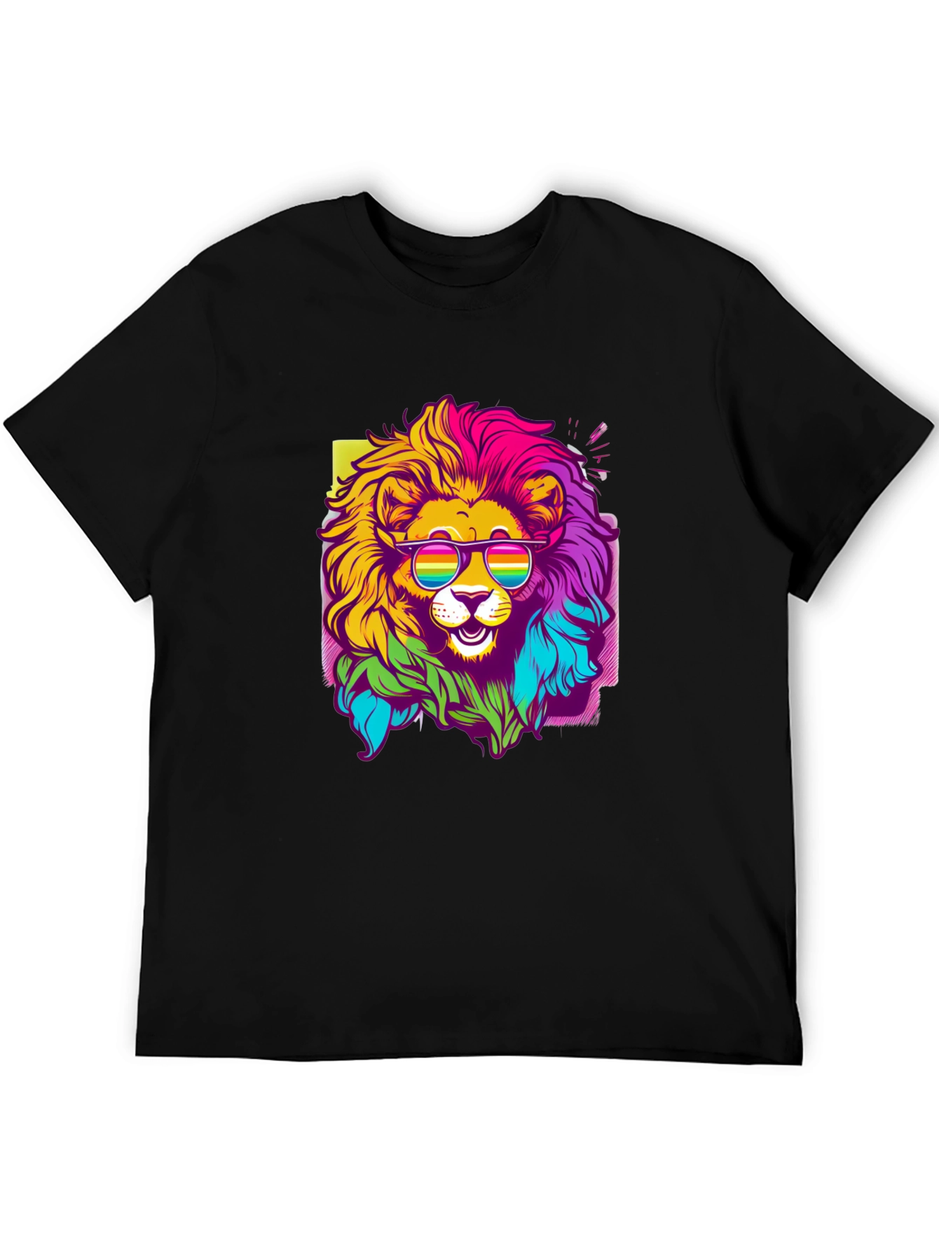 Rainbow Lion Graphic Tee