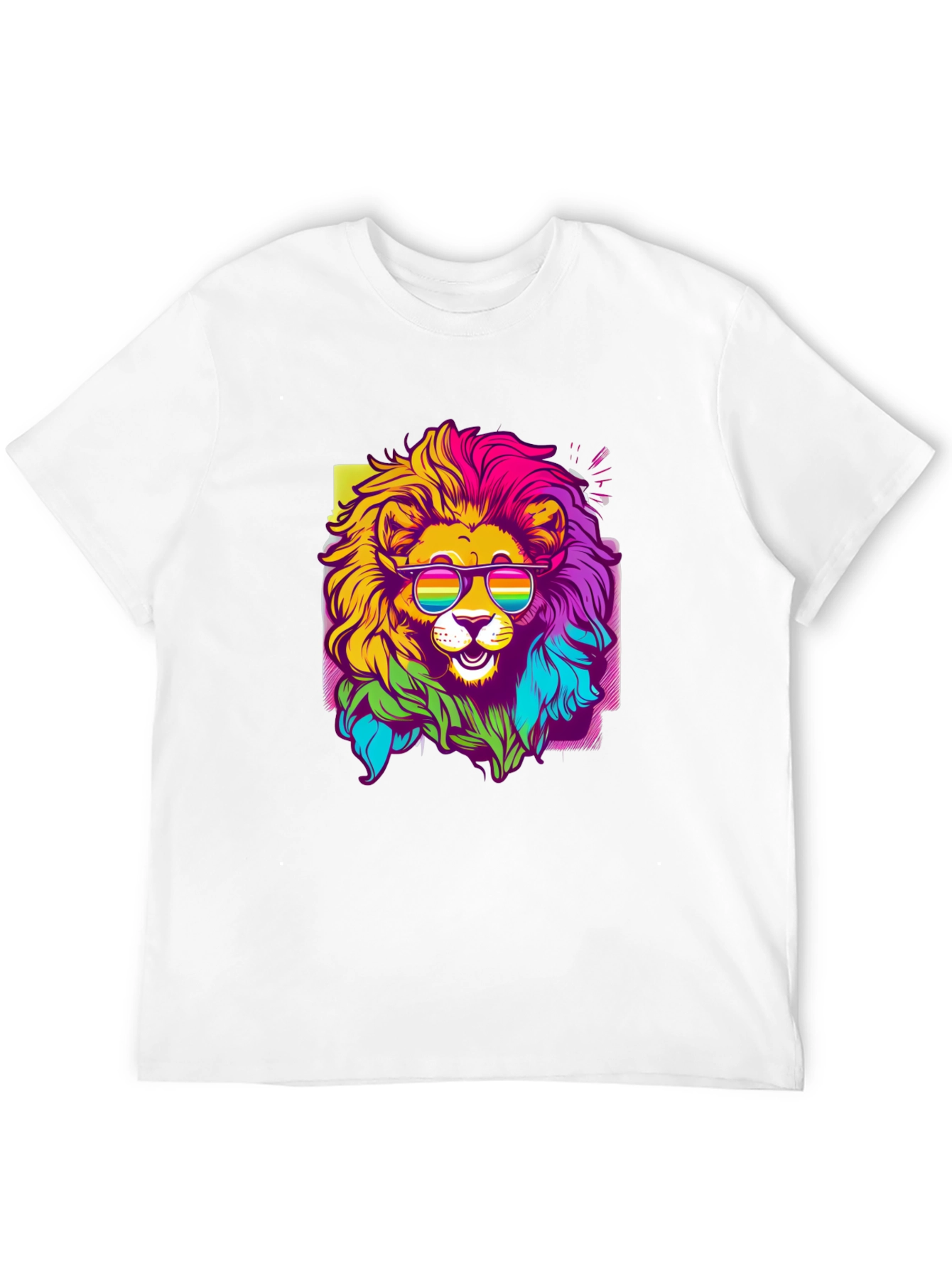Rainbow Lion Graphic Tee